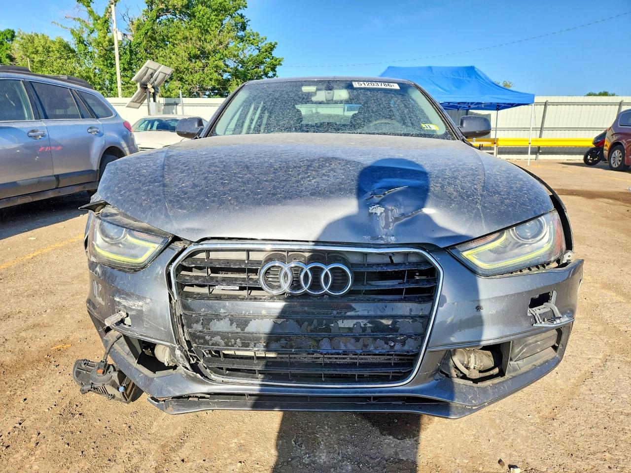2014 Audi A4 Premium Plus Charcoal vin: WAUFFAFL1EA140816