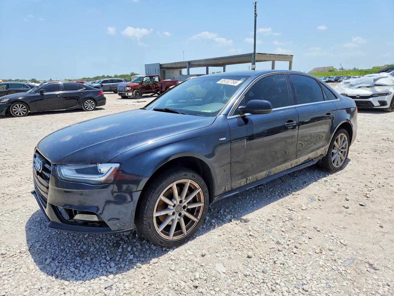 2014 Audi A4 Premium Plus Black vin: WAUFFAFL1EN005795
