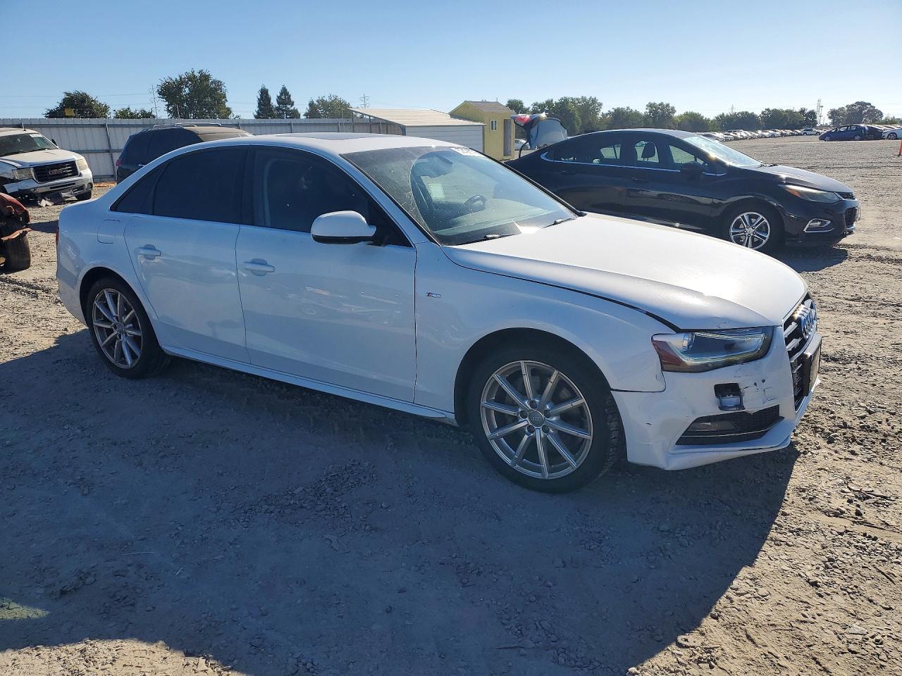 2014 Audi A4 Premium Plus White vin: WAUFFAFL1EN017574
