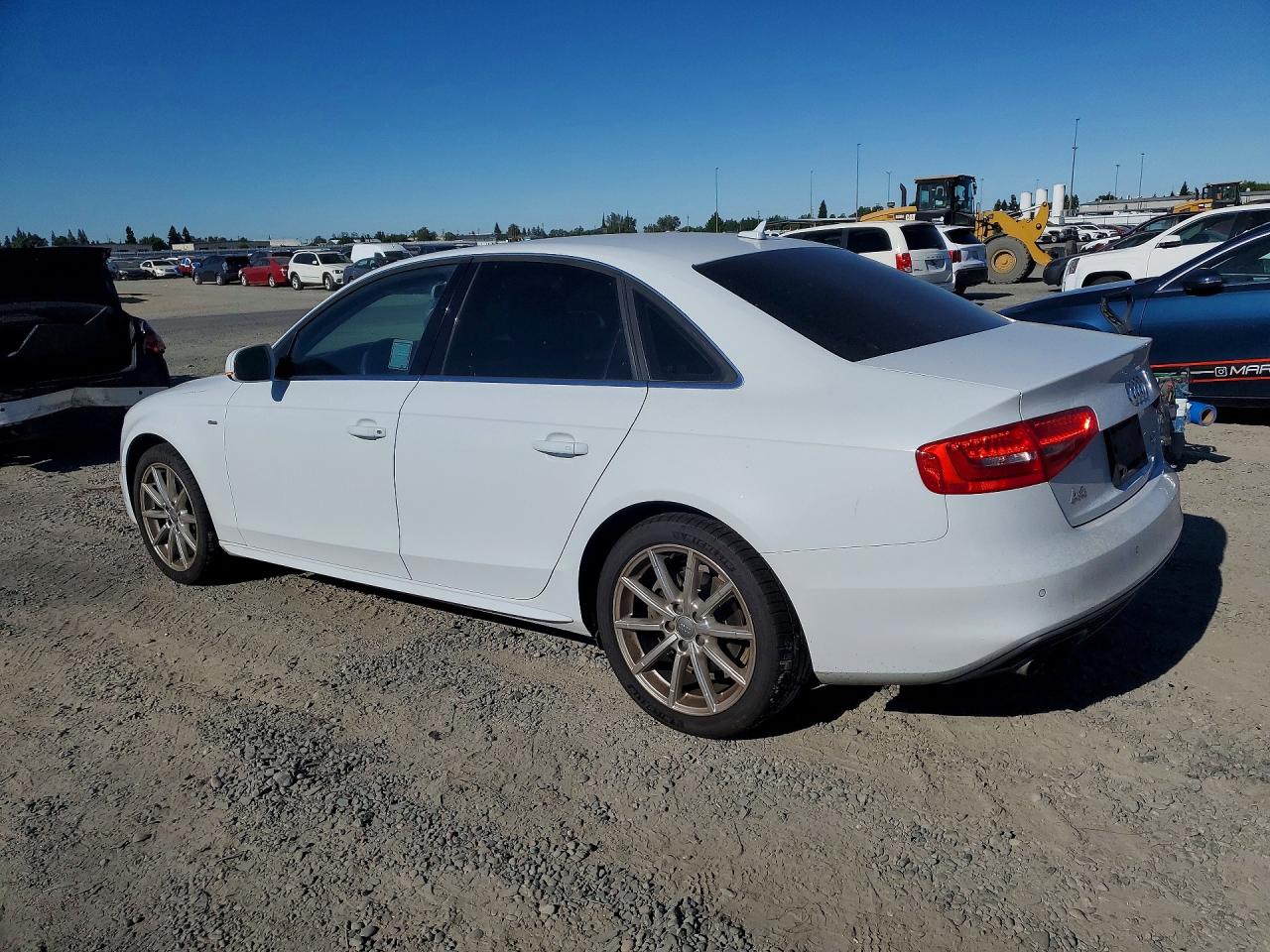 2014 Audi A4 Premium Plus White vin: WAUFFAFL1EN017574