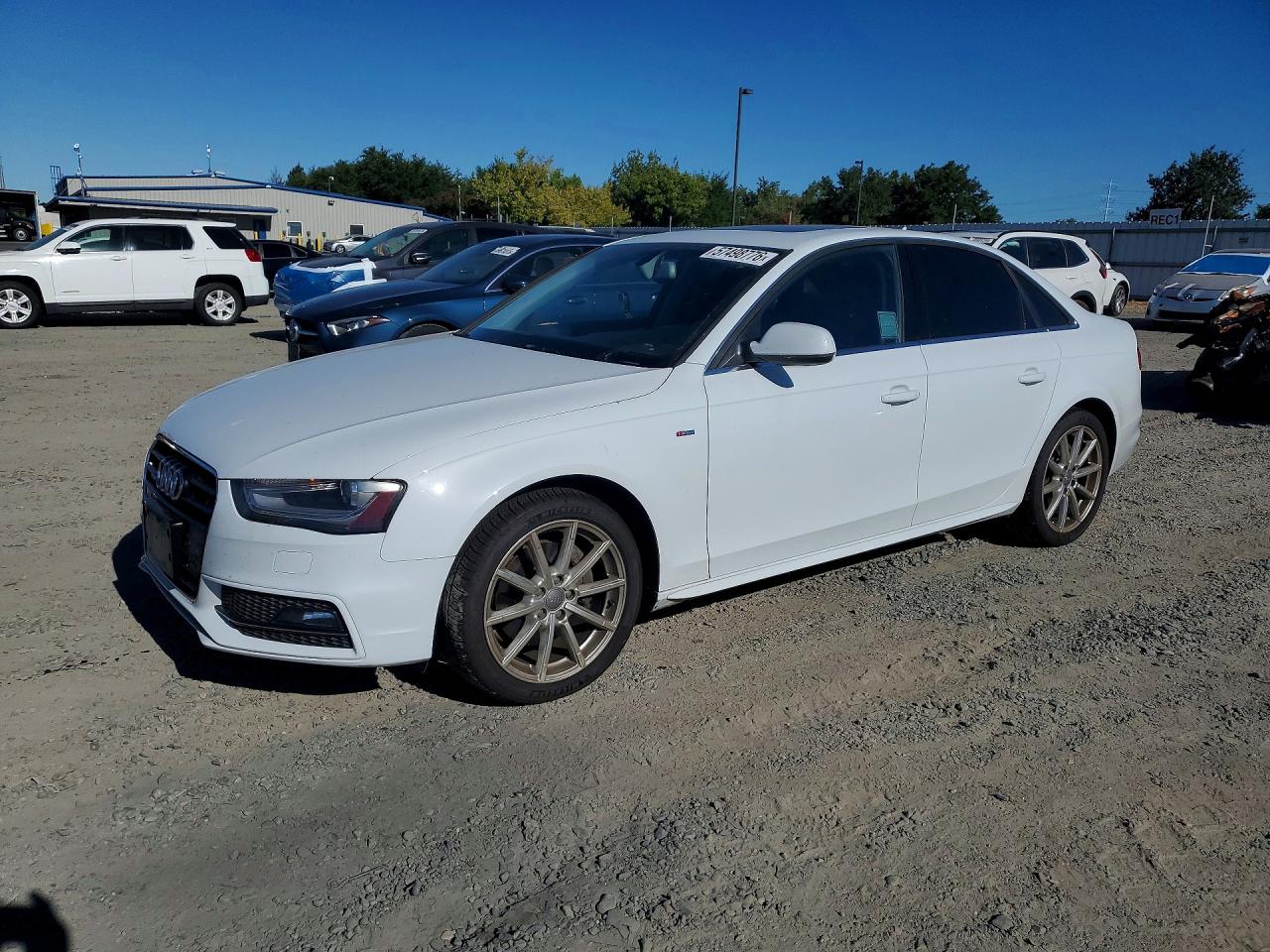 2014 Audi A4 Premium Plus Белый vin: WAUFFAFL1EN017574