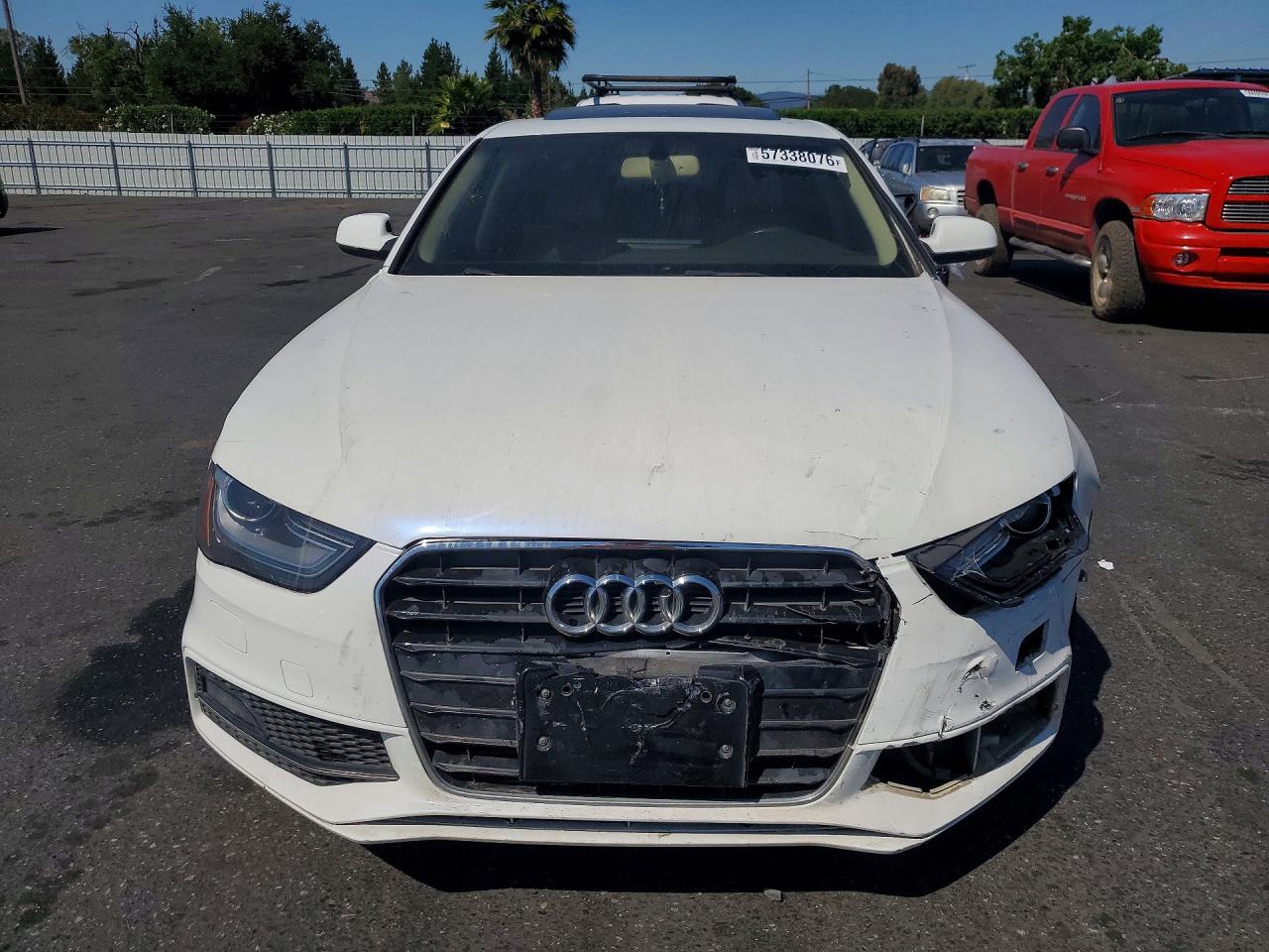 2014 Audi A4 Premium Plus White vin: WAUFFAFL1EN036769