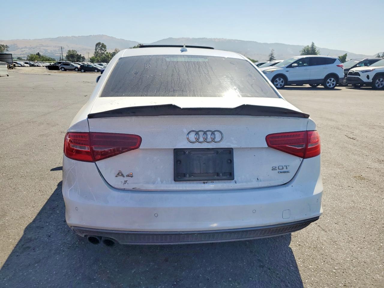 2014 Audi A4 Premium Plus White vin: WAUFFAFL1EN036769