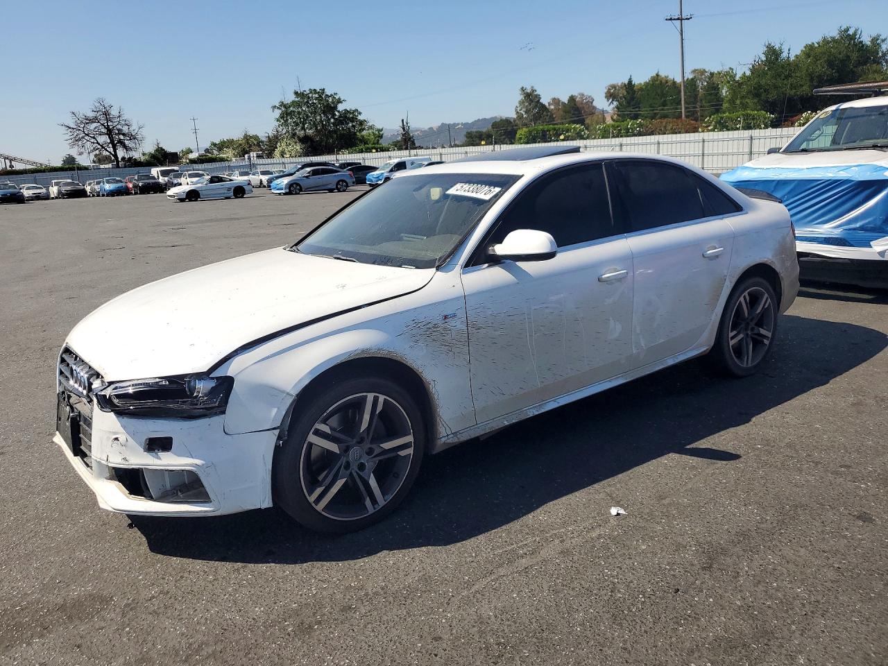 2014 Audi A4 Premium Plus Белый vin: WAUFFAFL1EN036769