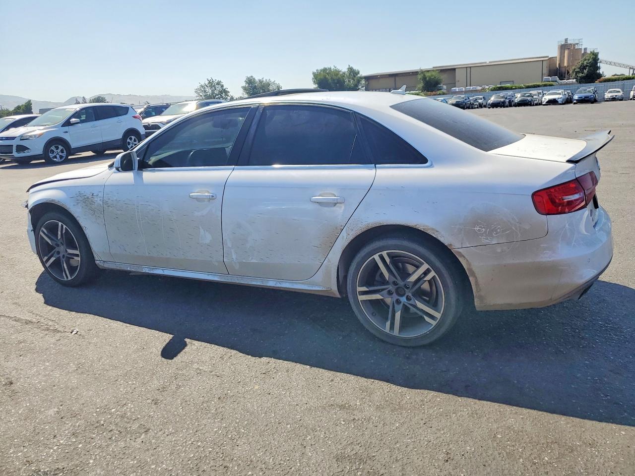 2014 Audi A4 Premium Plus White vin: WAUFFAFL1EN036769
