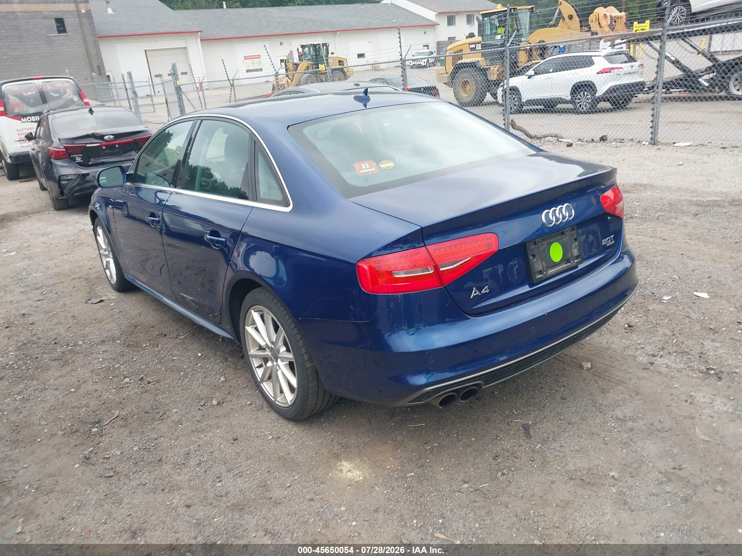2014 Audi A4 2.0t Premium Blue vin: WAUFFAFL1EN038781