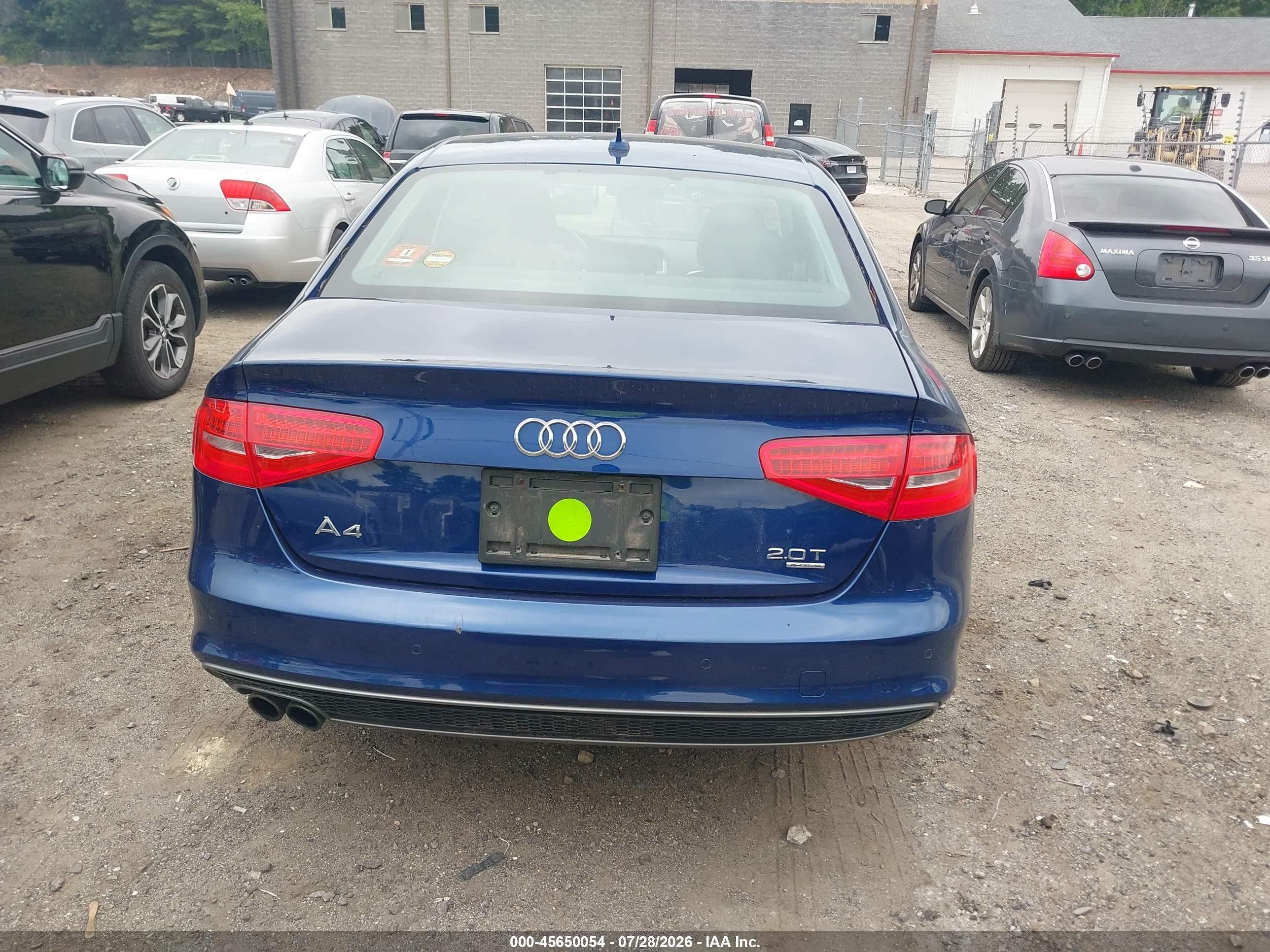 2014 Audi A4 2.0t Premium Blue vin: WAUFFAFL1EN038781