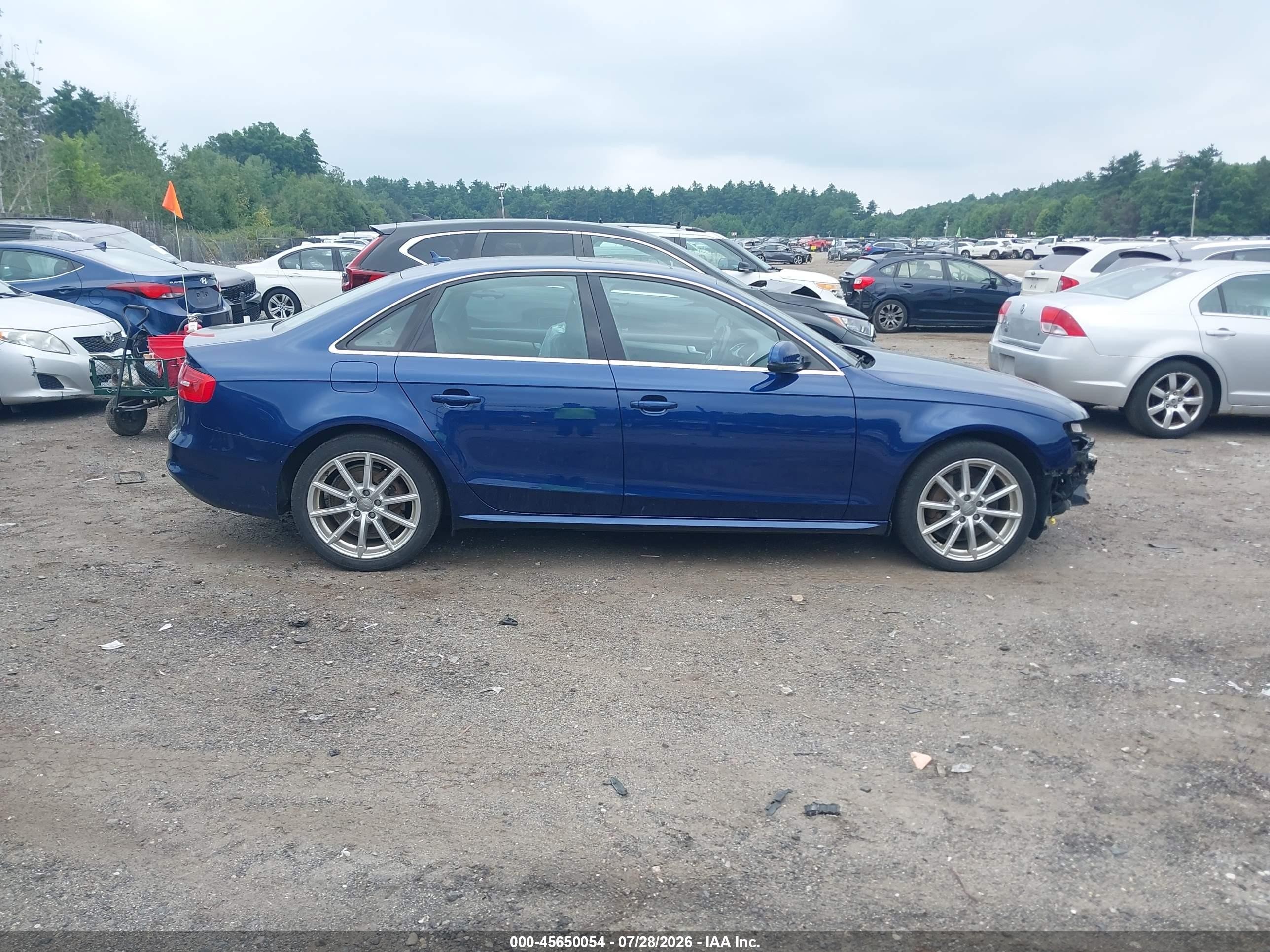 2014 Audi A4 2.0t Premium Blue vin: WAUFFAFL1EN038781