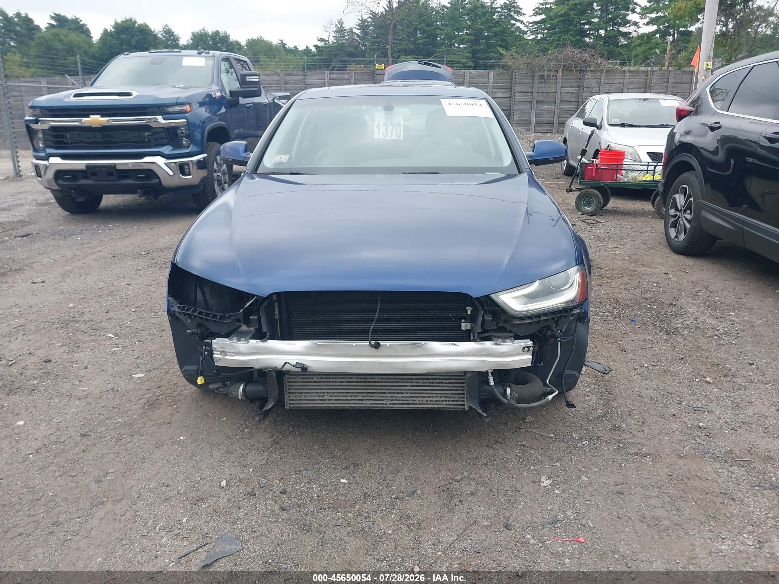 2014 Audi A4 2.0t Premium Blue vin: WAUFFAFL1EN038781