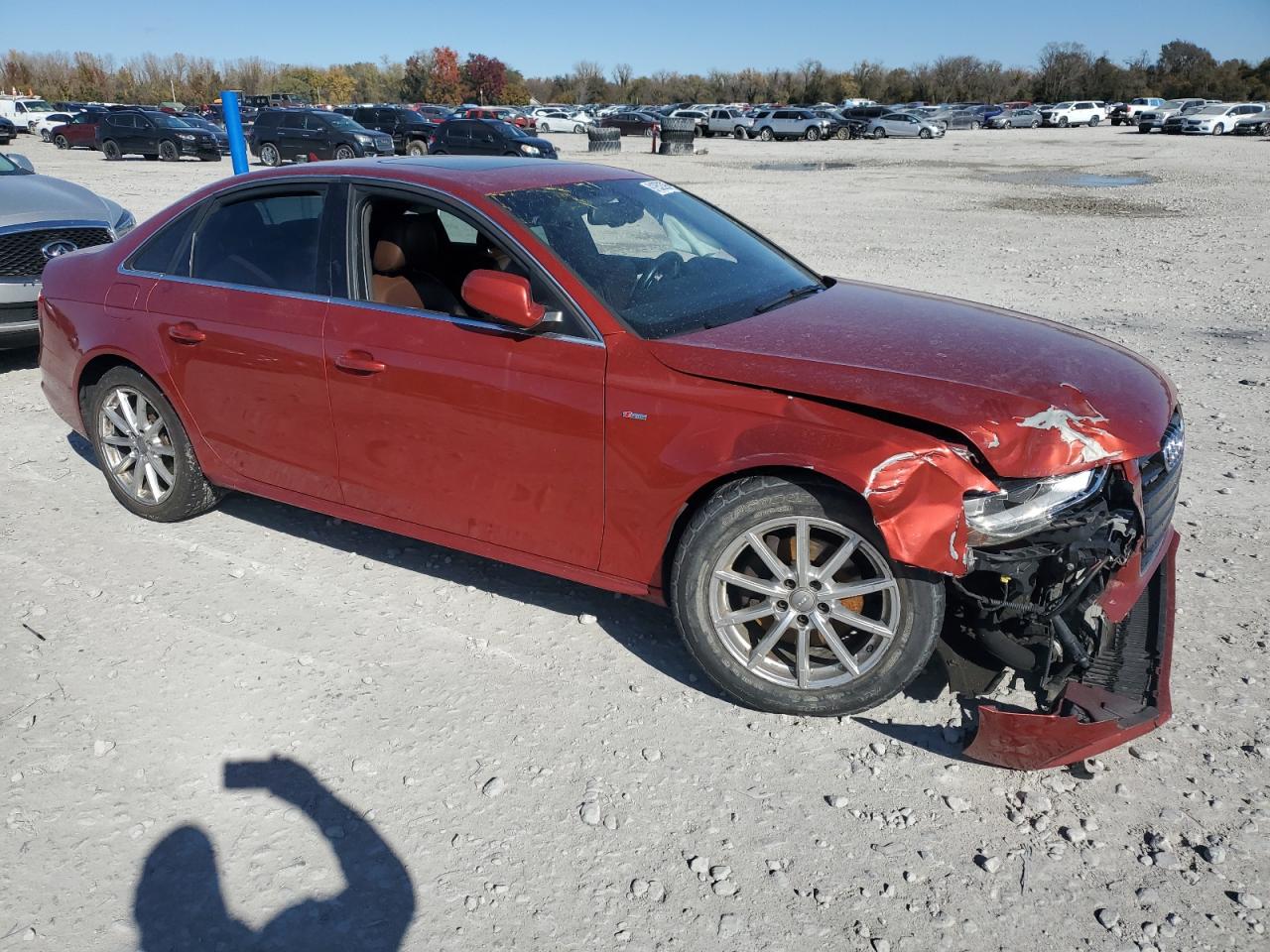 2014 Audi A4 Premium Plus Red vin: WAUFFAFL1EN042006