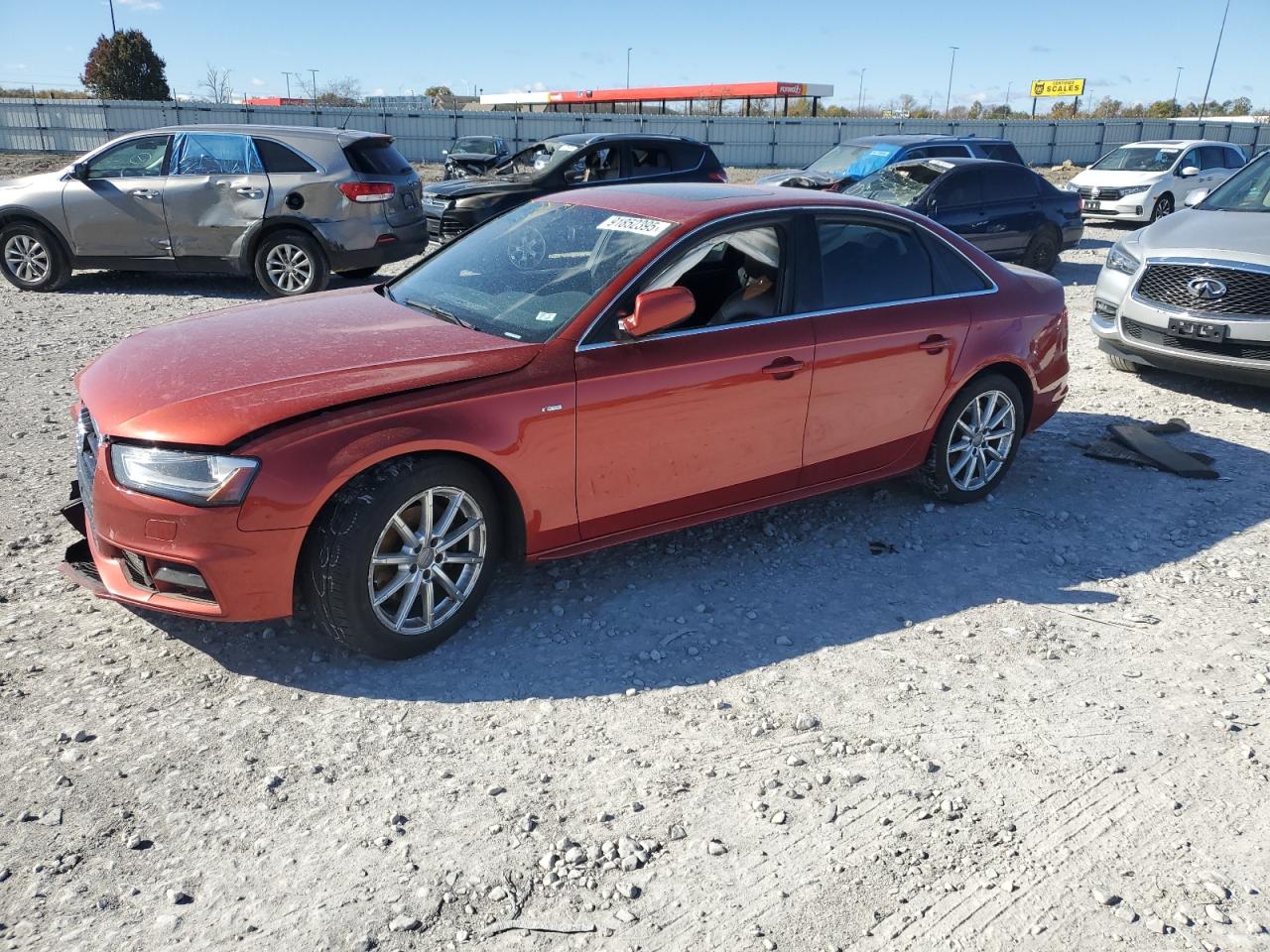 2014 Audi A4 Premium Plus Красный vin: WAUFFAFL1EN042006