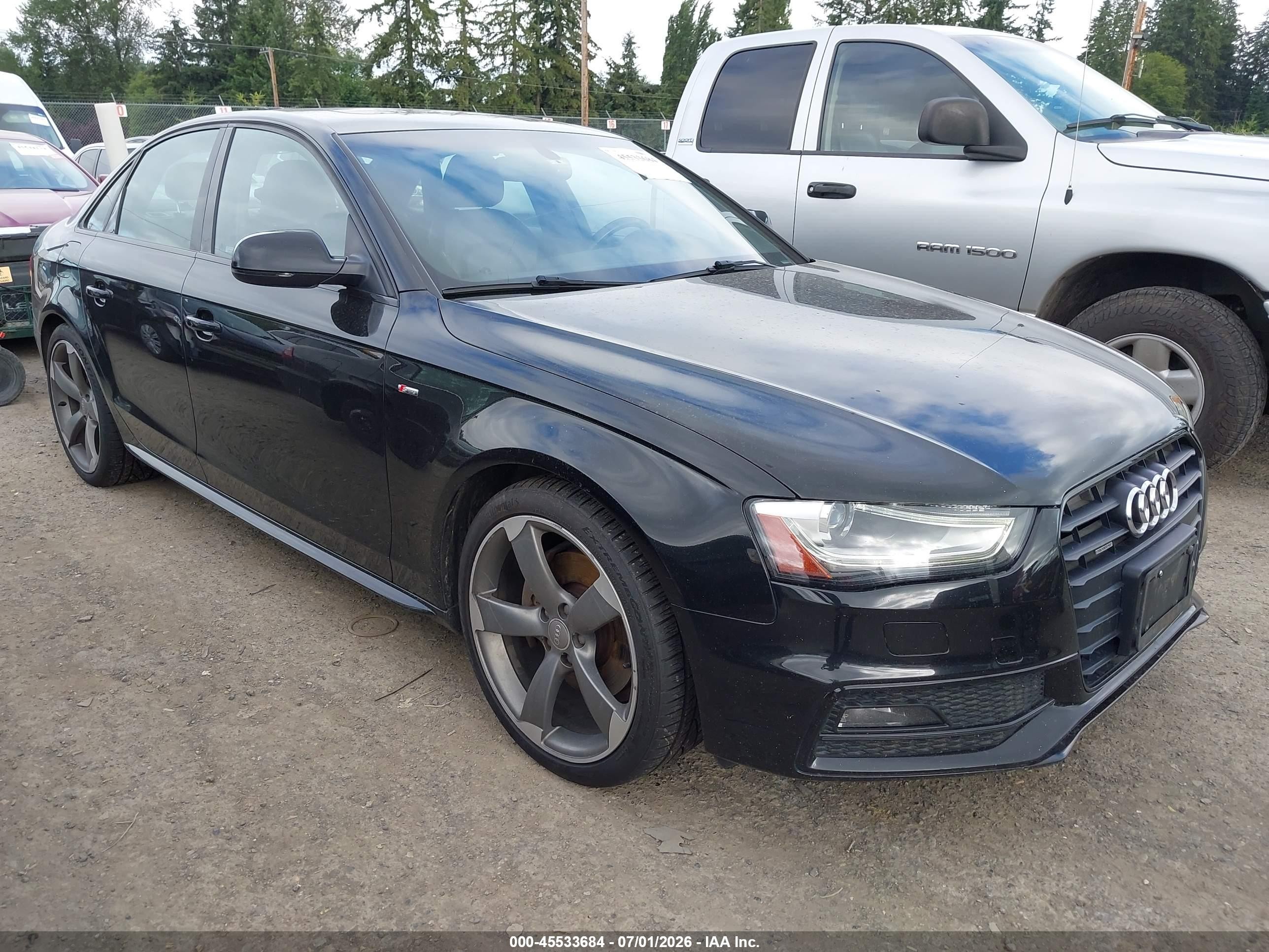 2015 Audi A4 2.0t Premium Black vin: WAUFFAFL1FN001814