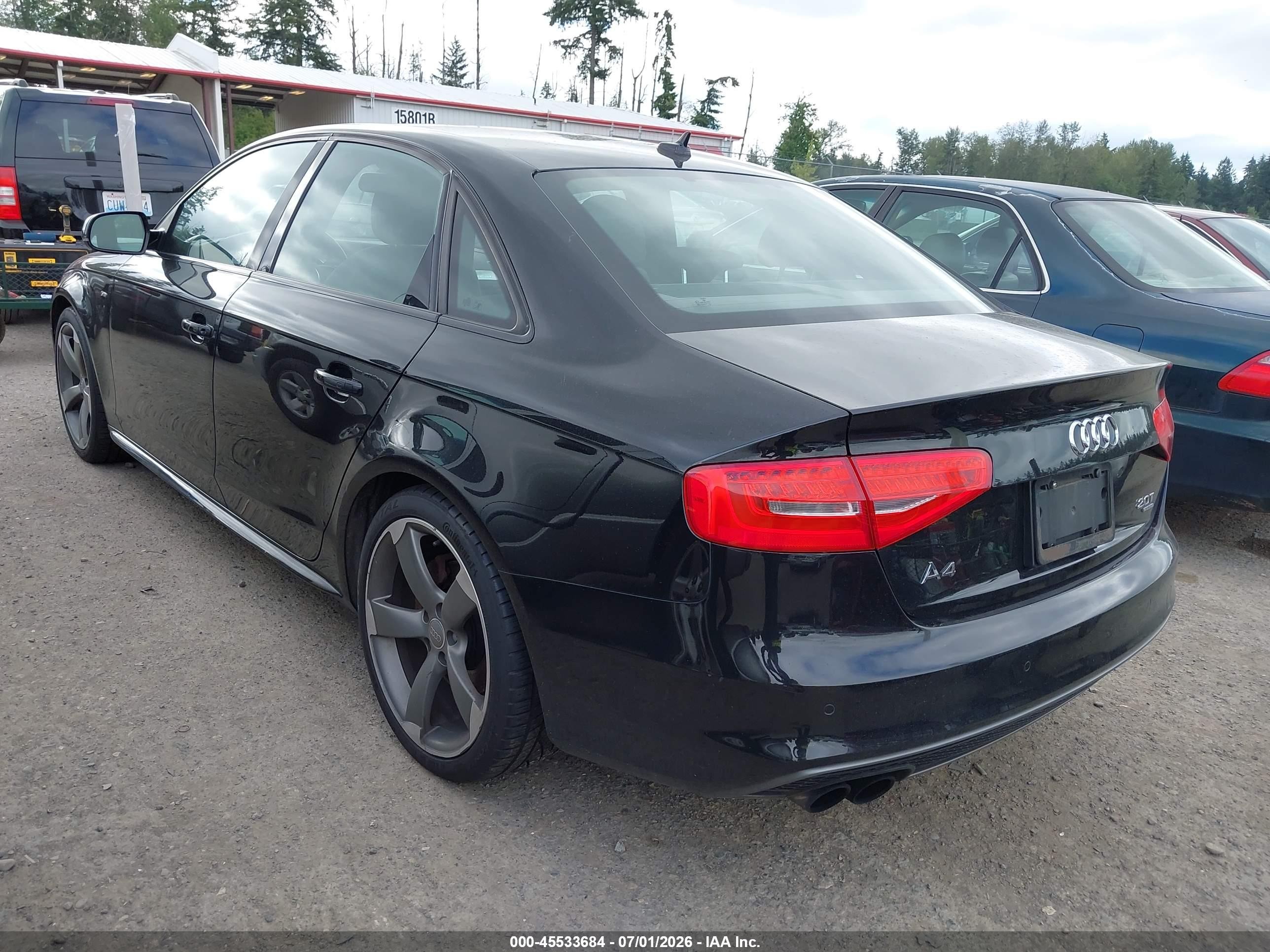 2015 Audi A4 2.0t Premium Черный vin: WAUFFAFL1FN001814