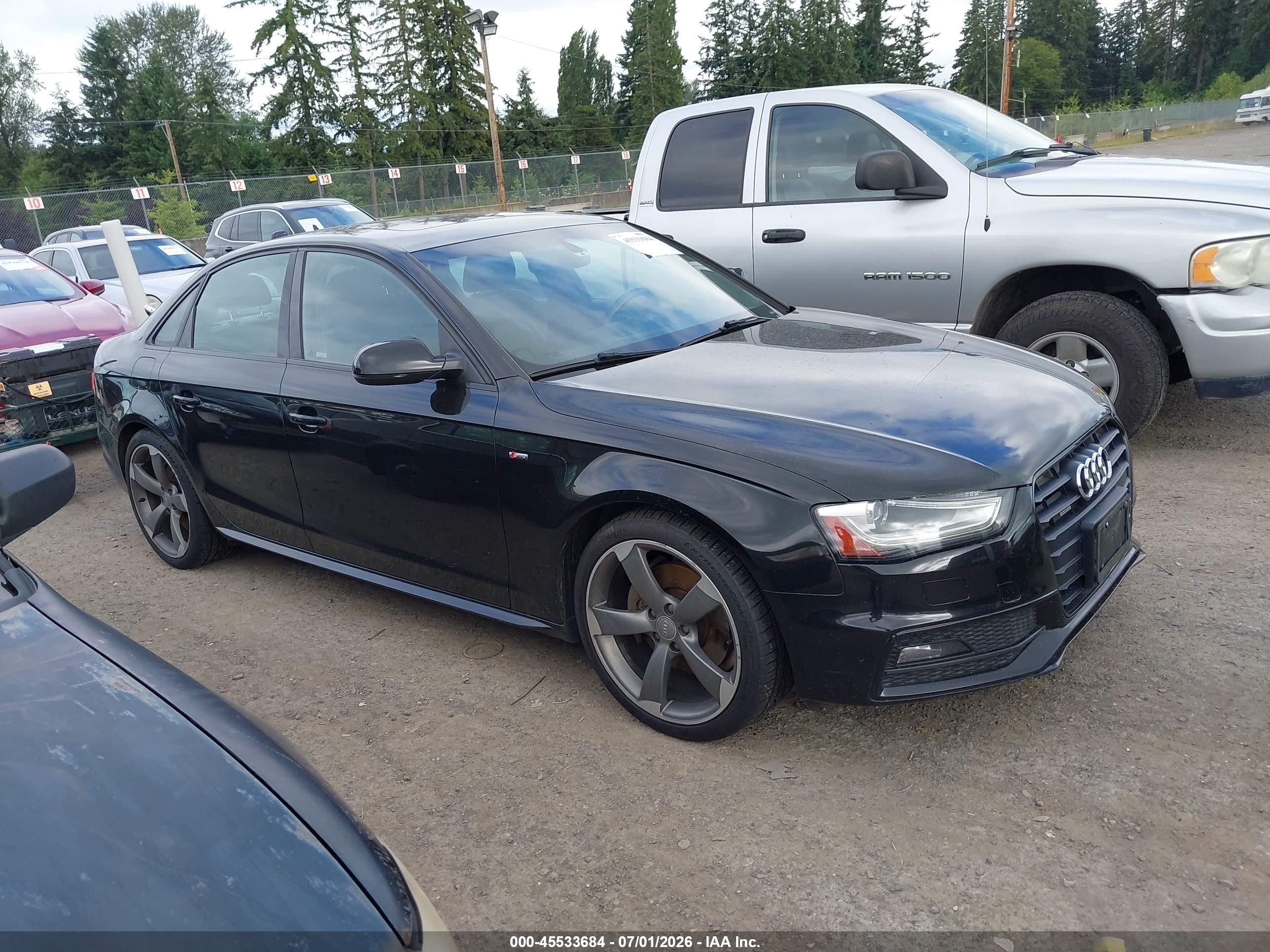 2015 Audi A4 2.0t Premium Черный vin: WAUFFAFL1FN001814