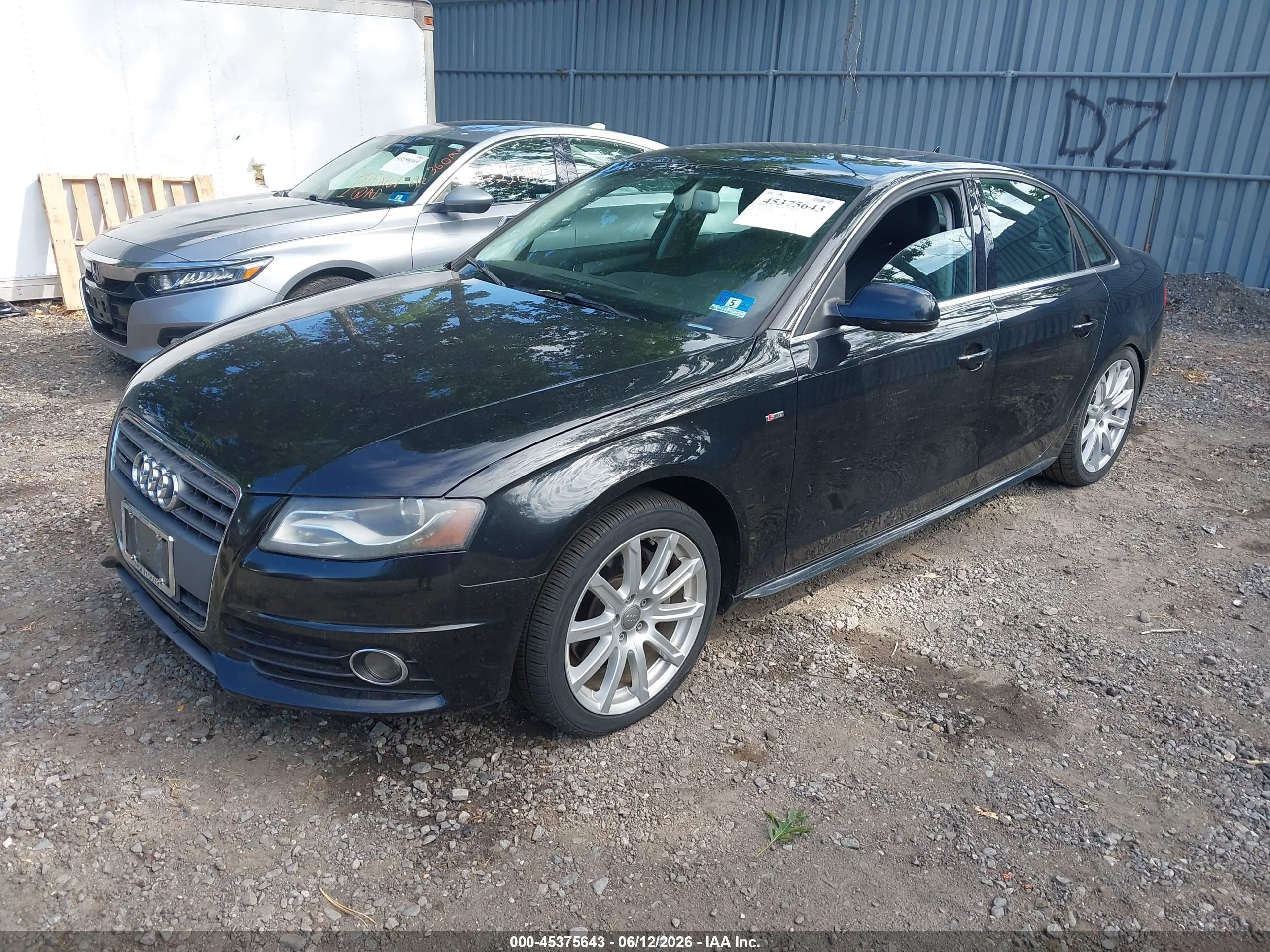 2012 Audi A4 2.0t Premium Plus Black vin: WAUFFAFL2CA120345