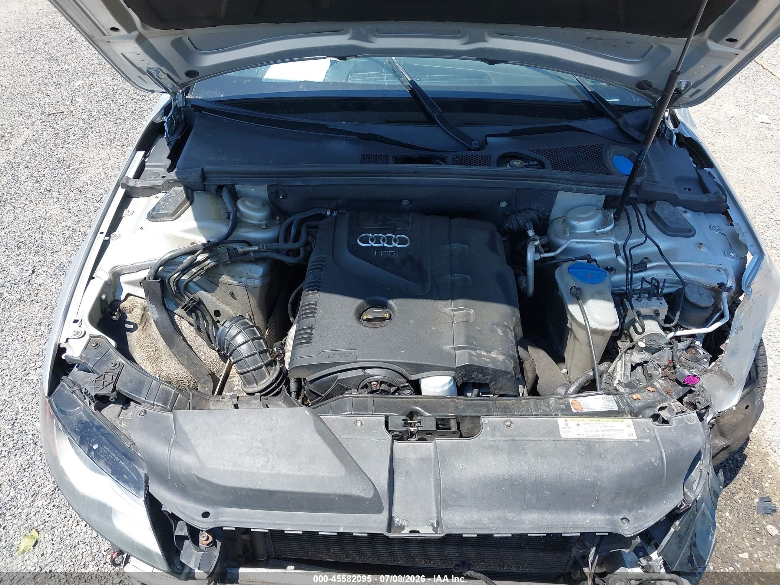 2012 Audi A4 2.0t Premium Plus Silver vin: WAUFFAFL2CN008072