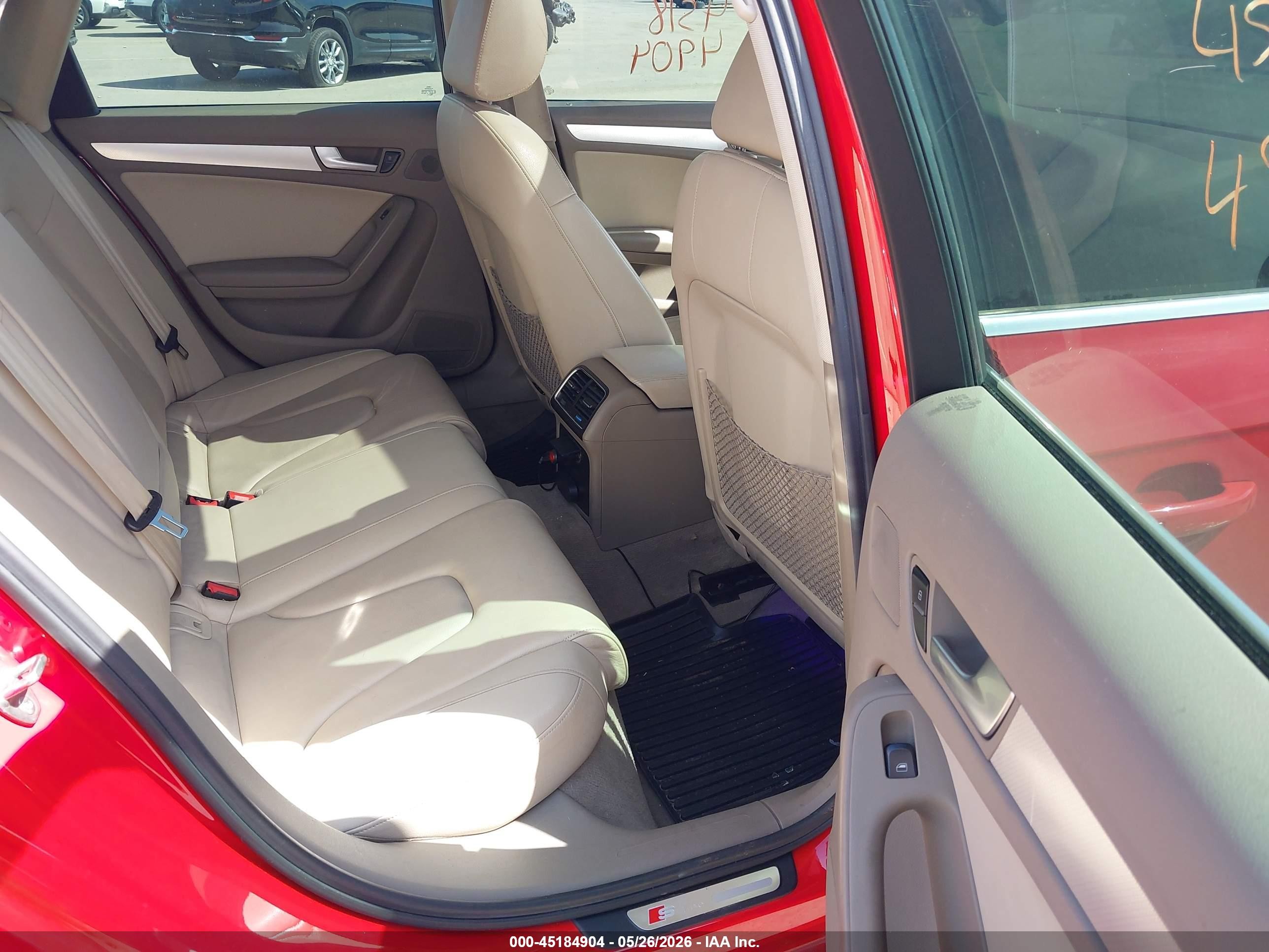 2012 Audi A4 2.0t Premium Red vin: WAUFFAFL2CN017323