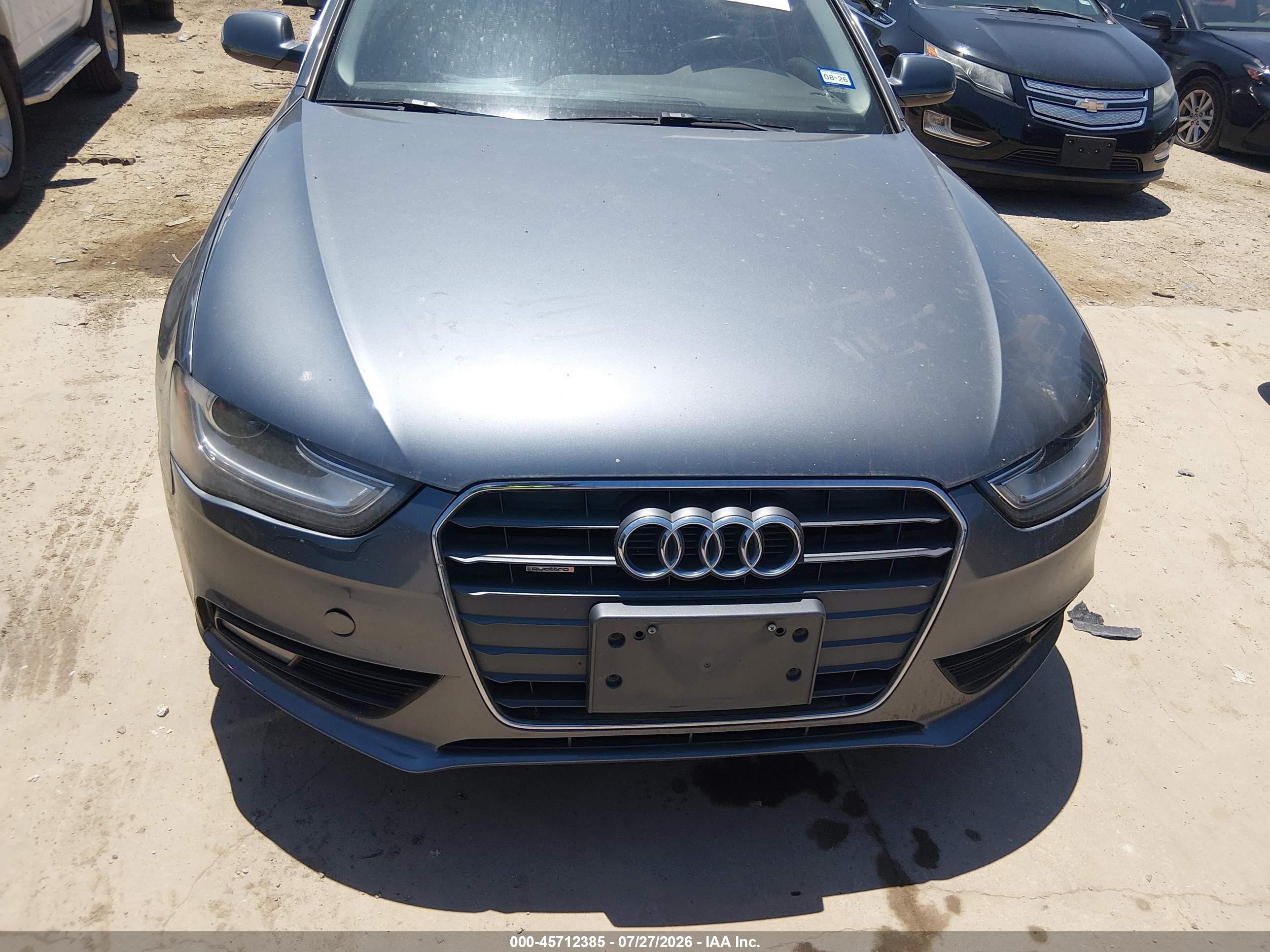 2013 Audi A4 2.0t Premium Gray vin: WAUFFAFL2DA140077