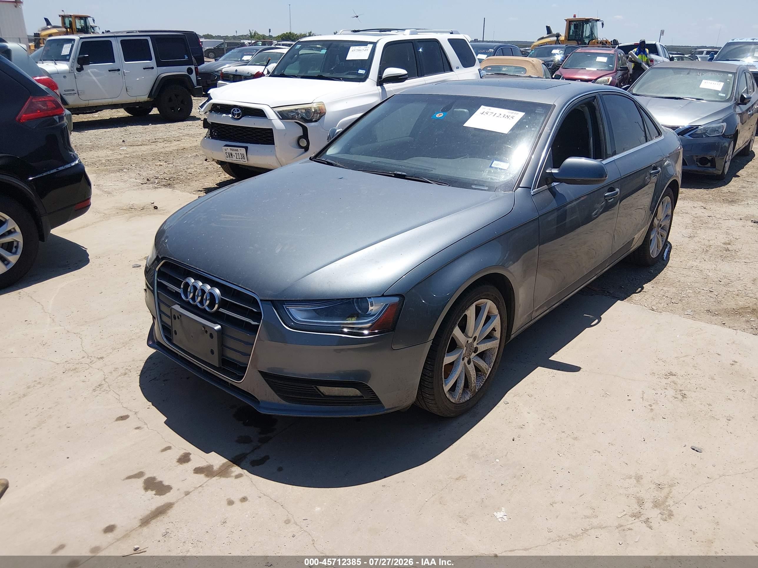 2013 Audi A4 2.0t Premium Gray vin: WAUFFAFL2DA140077