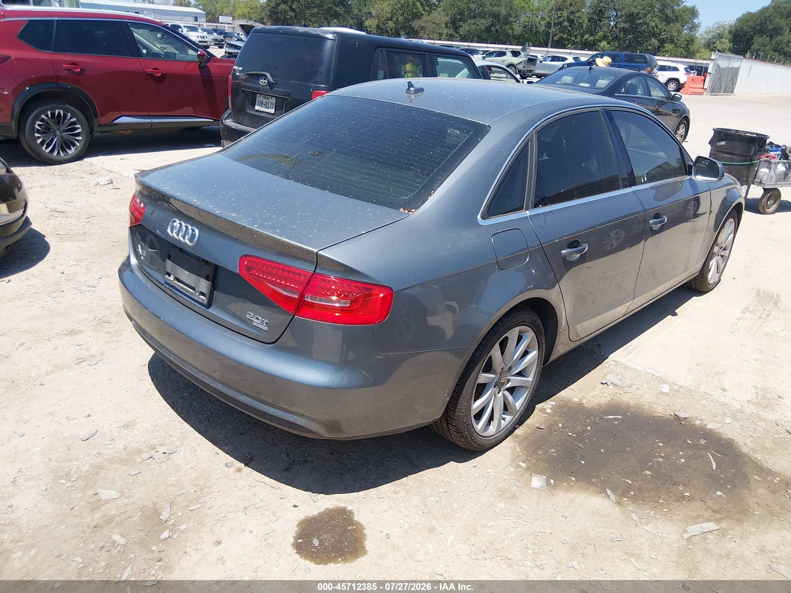 2013 Audi A4 2.0t Premium Gray vin: WAUFFAFL2DA140077