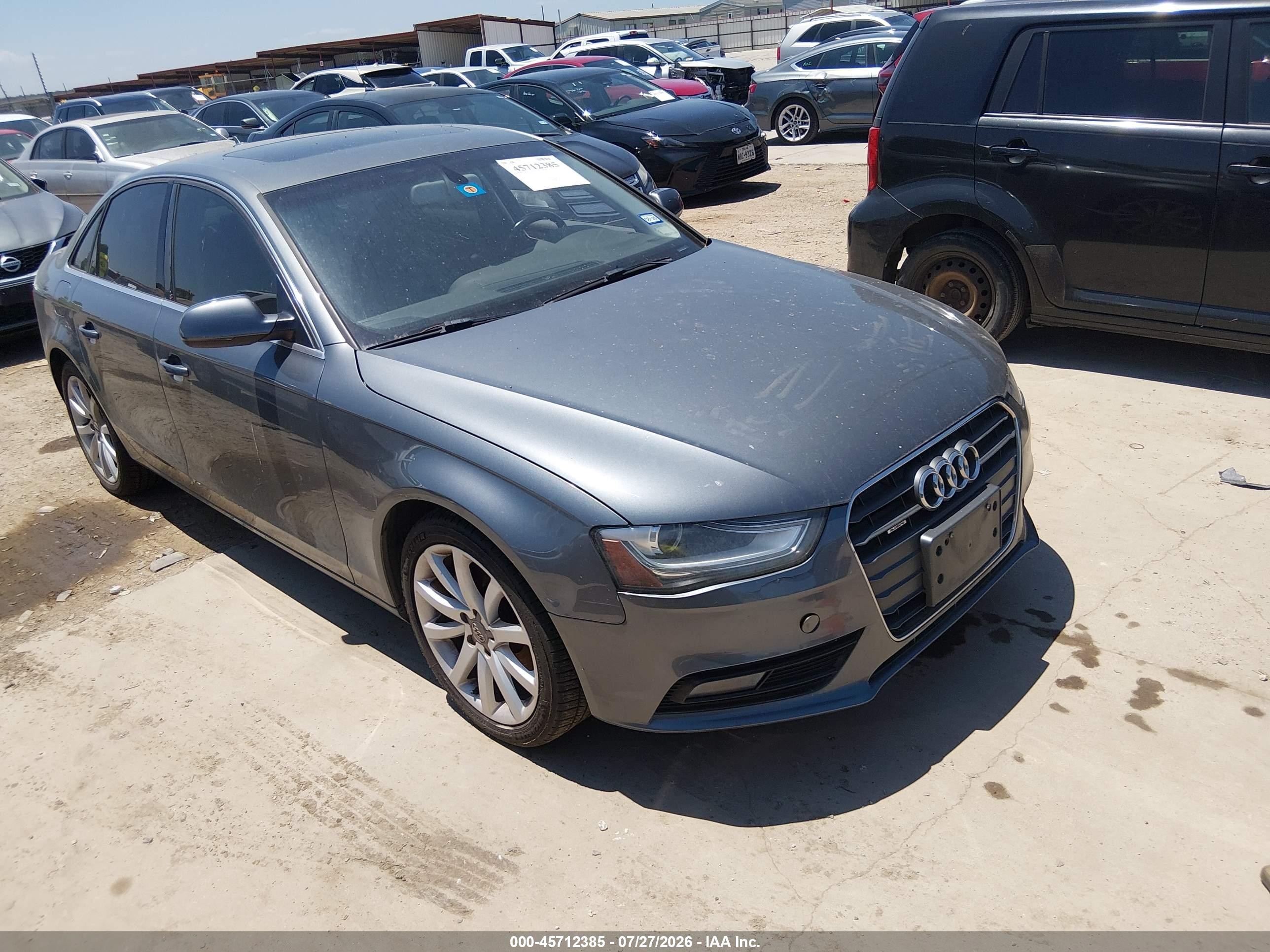 2013 Audi A4 2.0t Premium Gray vin: WAUFFAFL2DA140077