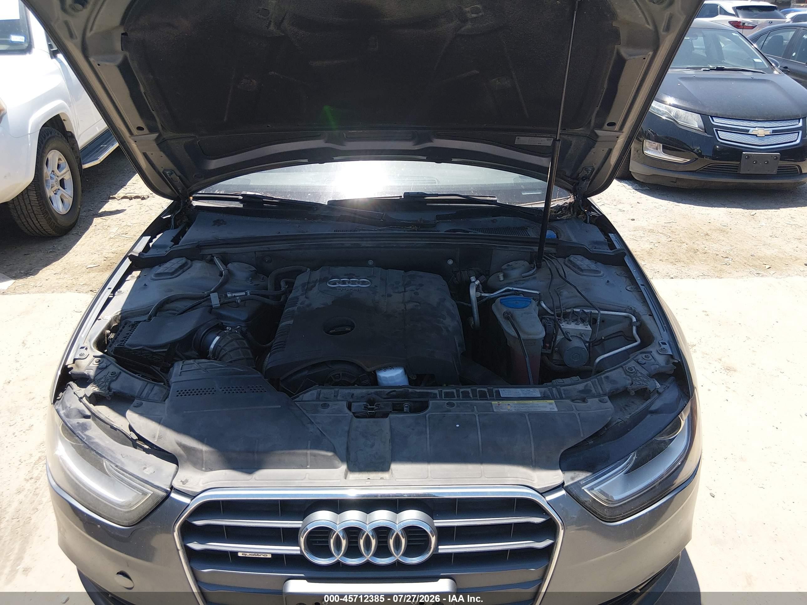 2013 Audi A4 2.0t Premium Gray vin: WAUFFAFL2DA140077
