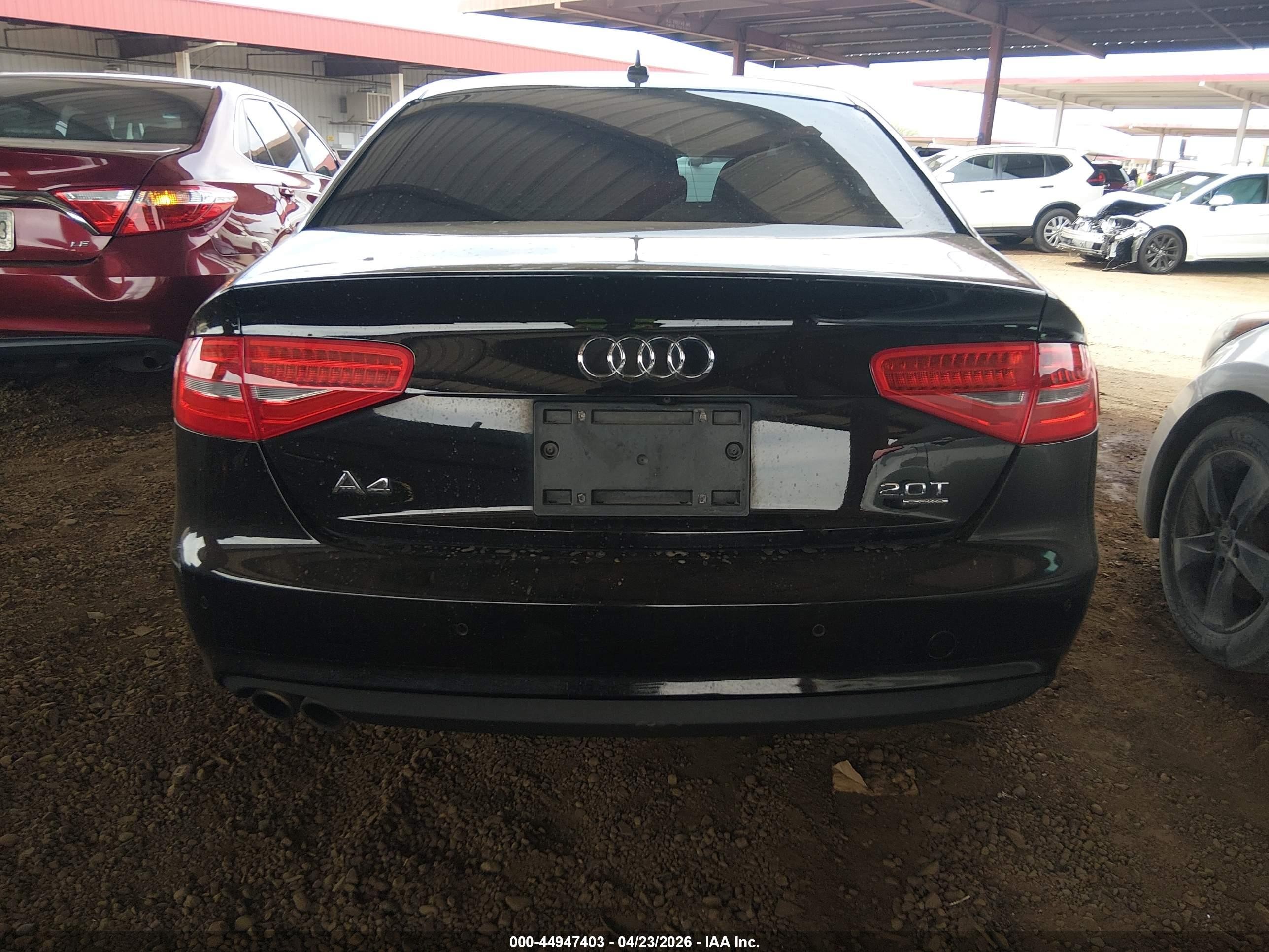 2013 Audi A4 2.0t Premium Black vin: WAUFFAFL2DN004847
