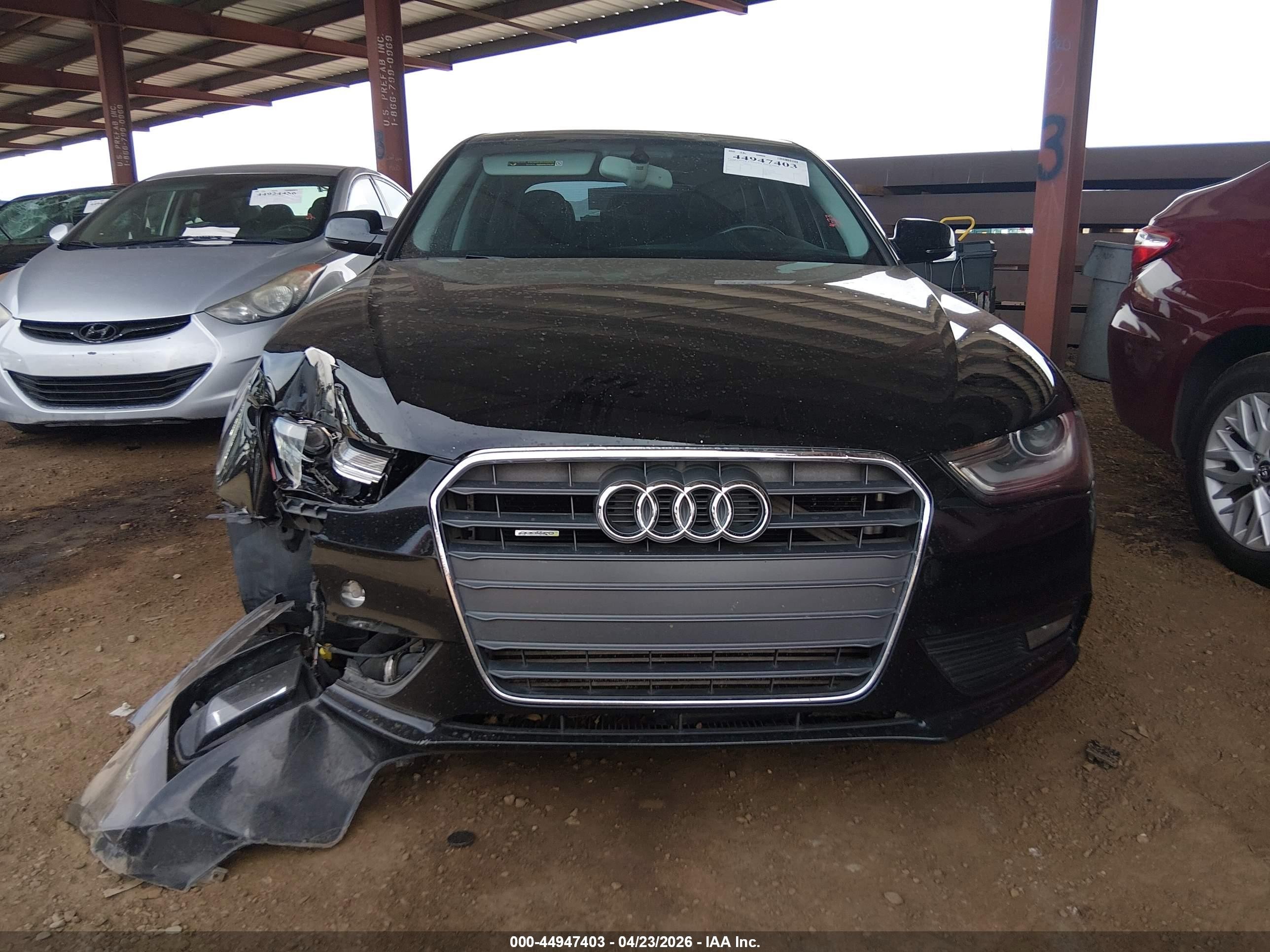 2013 Audi A4 2.0t Premium Black vin: WAUFFAFL2DN004847