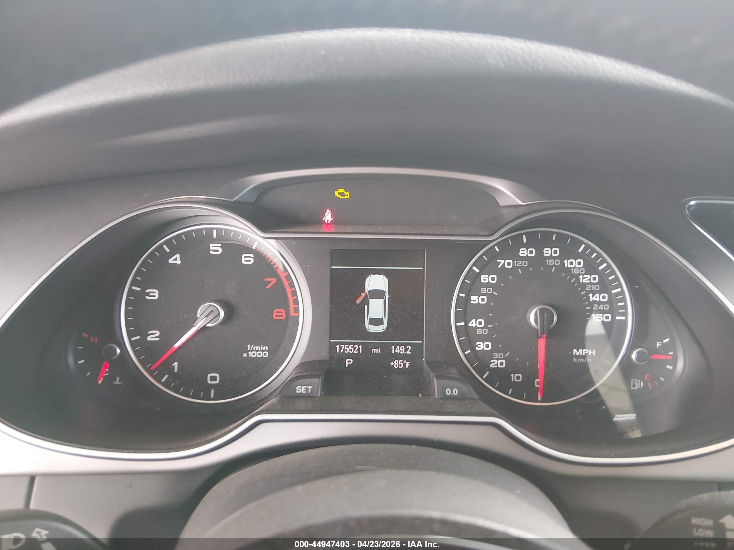2013 Audi A4 2.0t Premium Black vin: WAUFFAFL2DN004847