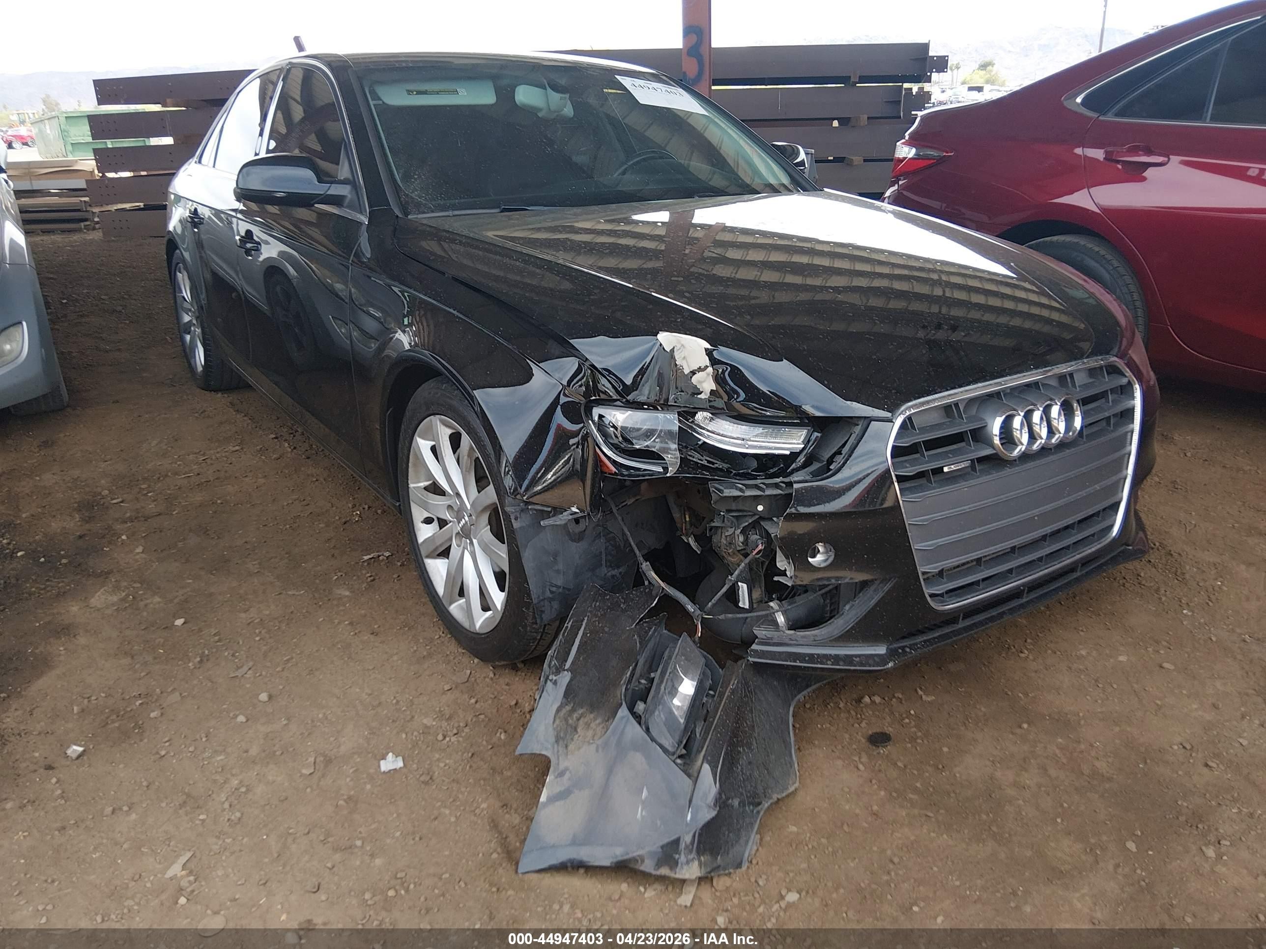 2013 Audi A4 2.0t Premium Black vin: WAUFFAFL2DN004847