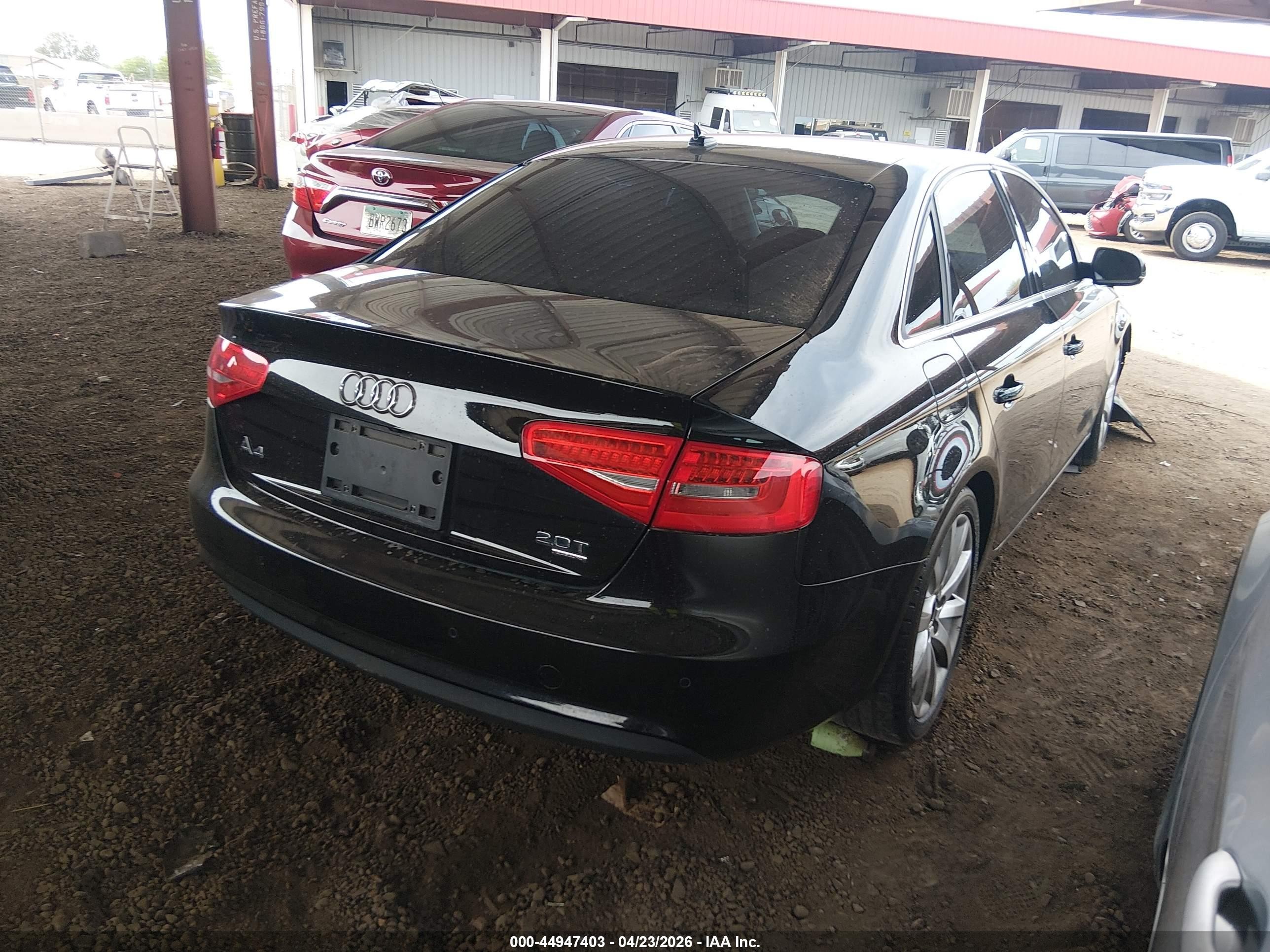 2013 Audi A4 2.0t Premium Black vin: WAUFFAFL2DN004847