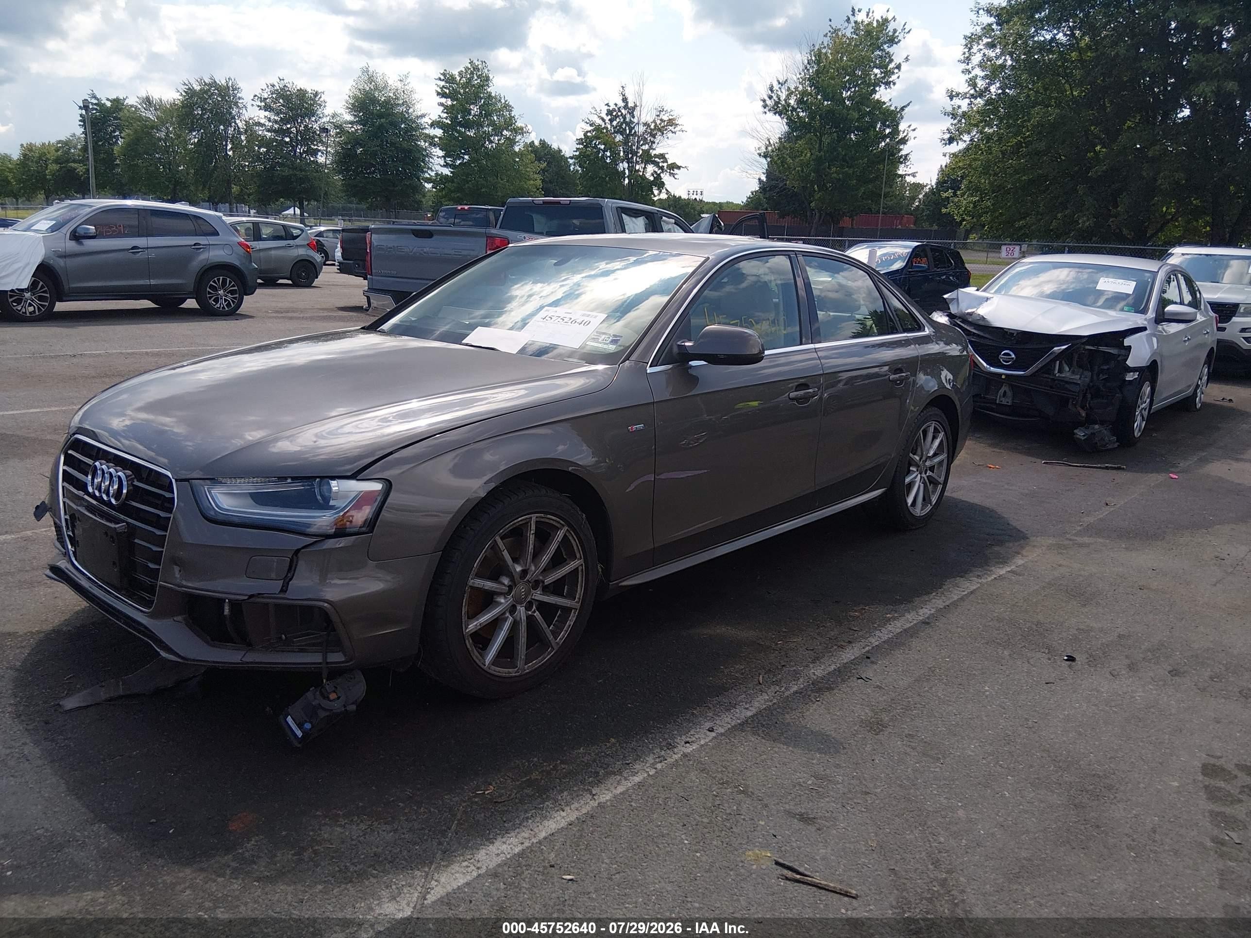 2014 Audi A4 2.0t Premium Gray vin: WAUFFAFL2EA007241