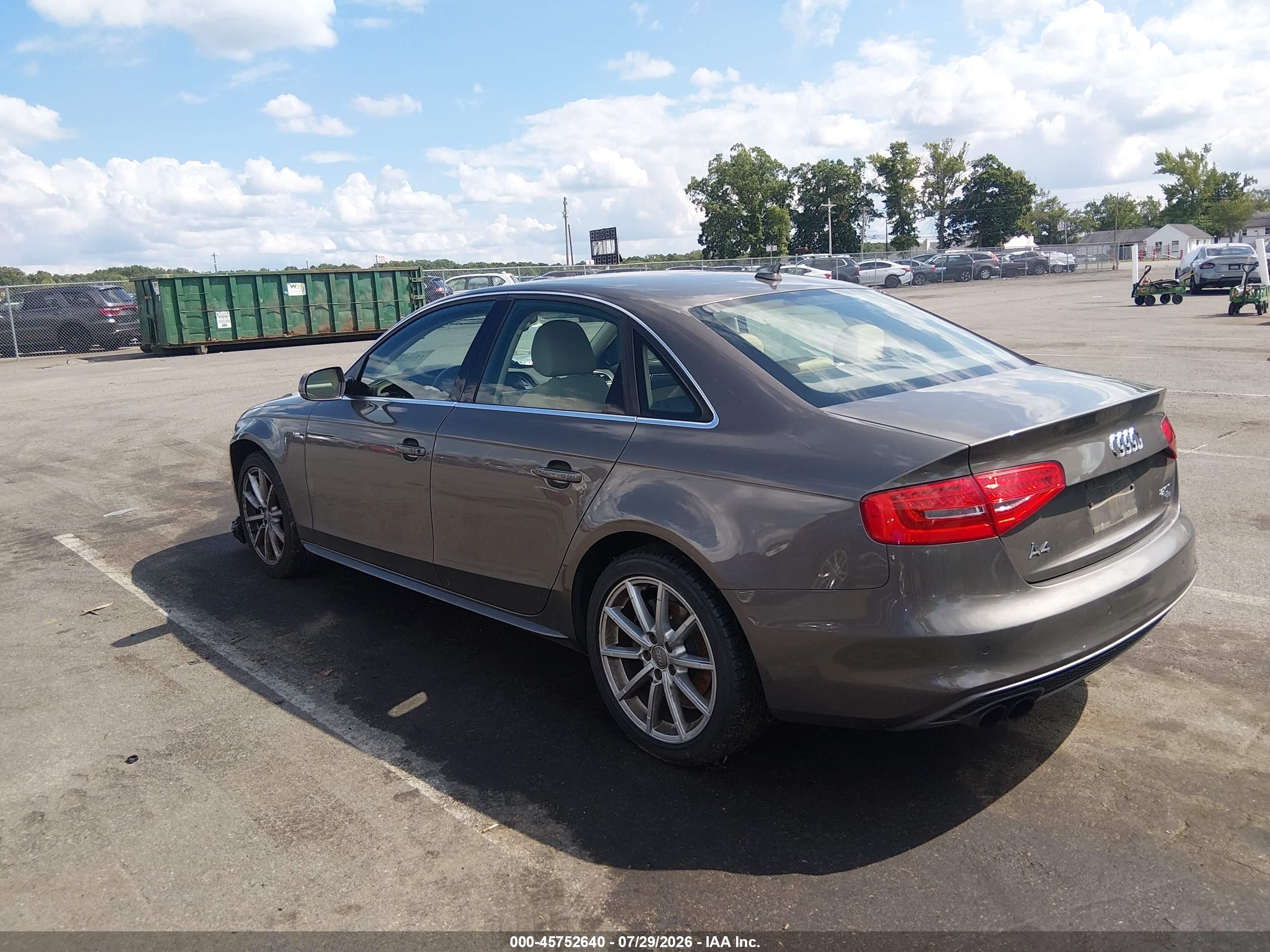 2014 Audi A4 2.0t Premium Gray vin: WAUFFAFL2EA007241