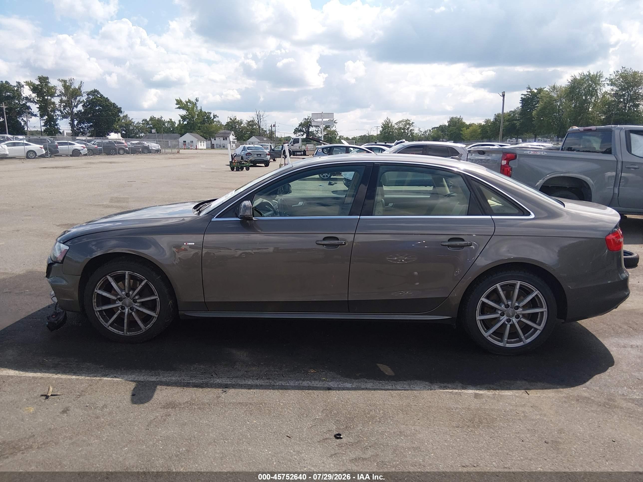 2014 Audi A4 2.0t Premium Gray vin: WAUFFAFL2EA007241