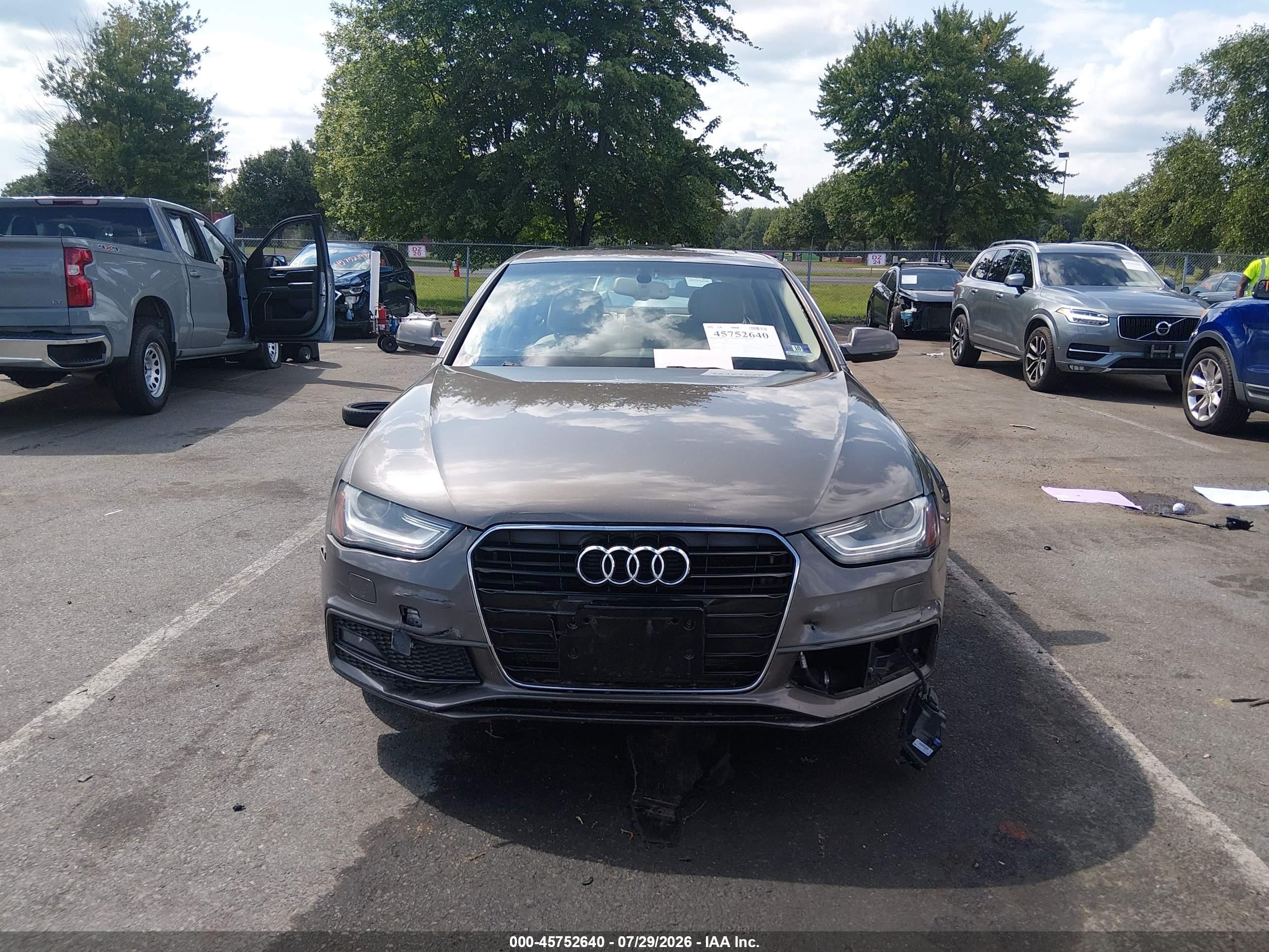 2014 Audi A4 2.0t Premium Gray vin: WAUFFAFL2EA007241
