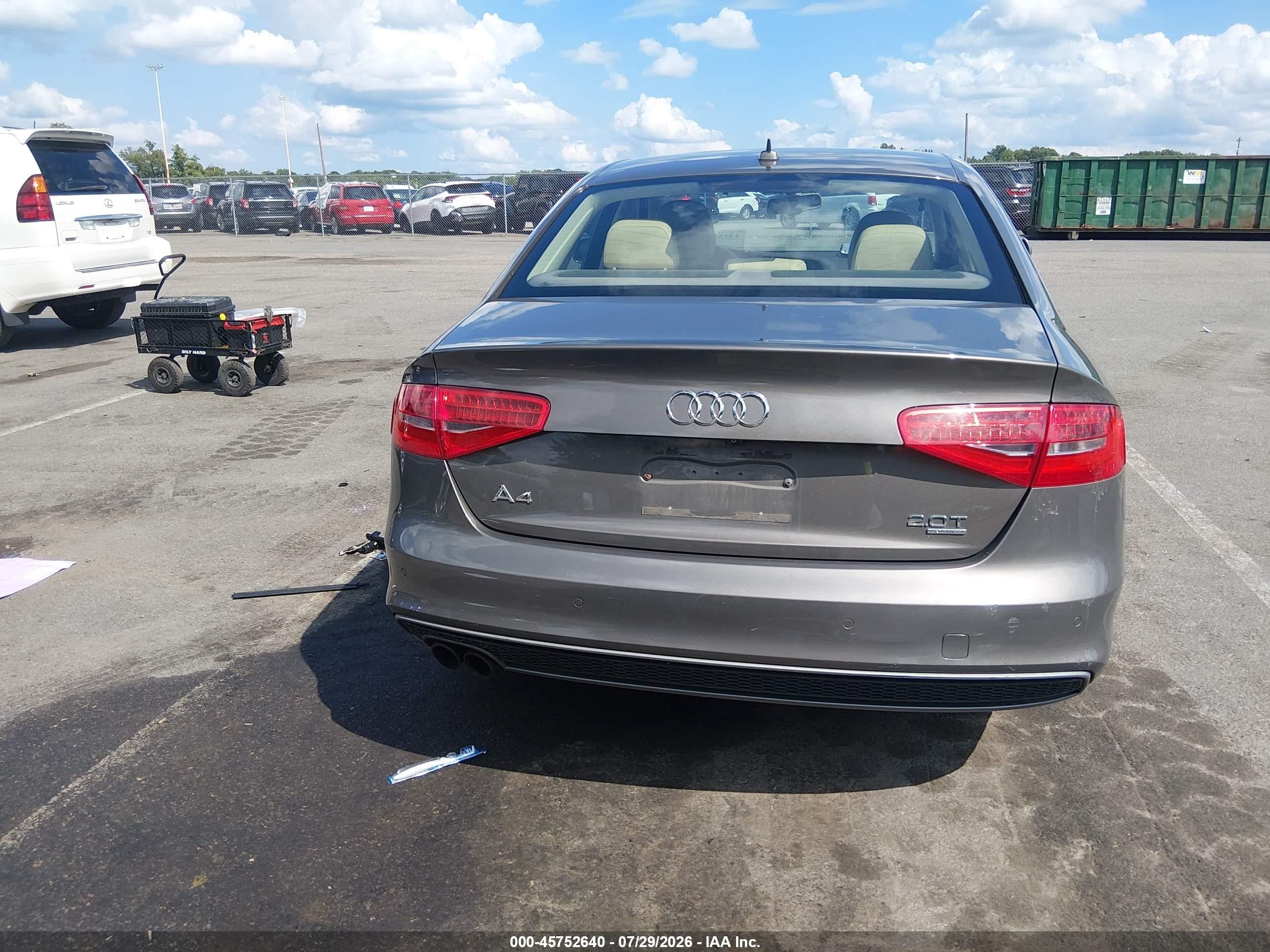 2014 Audi A4 2.0t Premium Gray vin: WAUFFAFL2EA007241