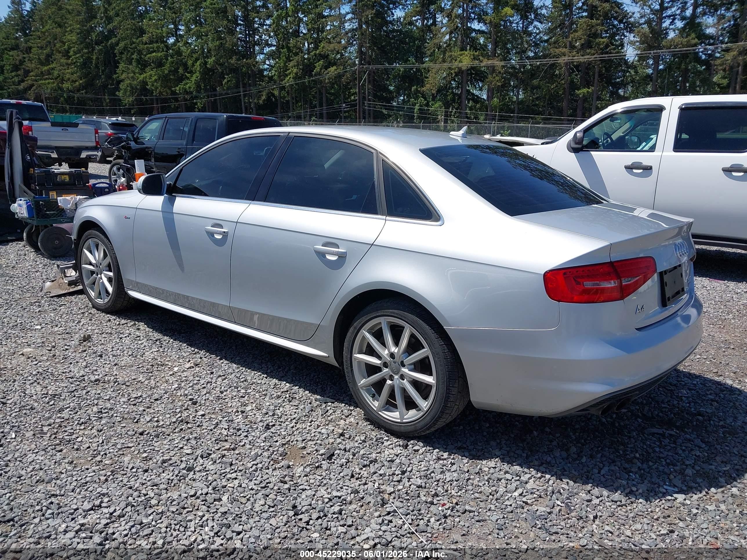 2014 Audi A4 2.0t Premium Silver vin: WAUFFAFL2EA085308