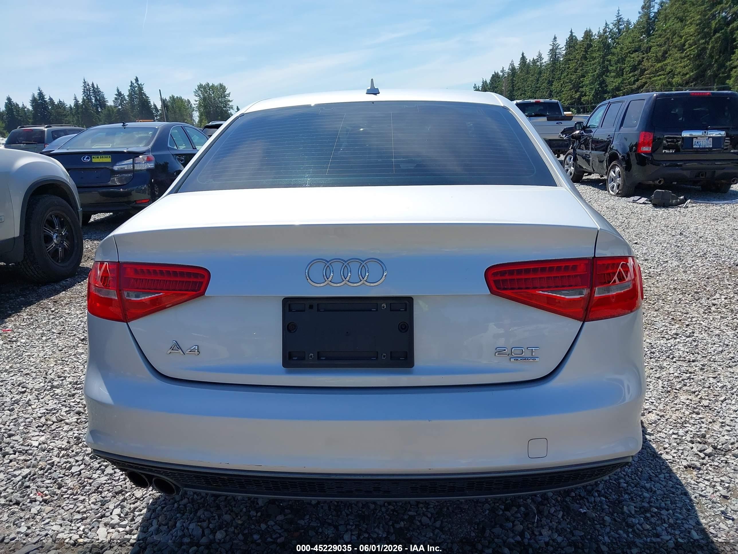 2014 Audi A4 2.0t Premium Silver vin: WAUFFAFL2EA085308