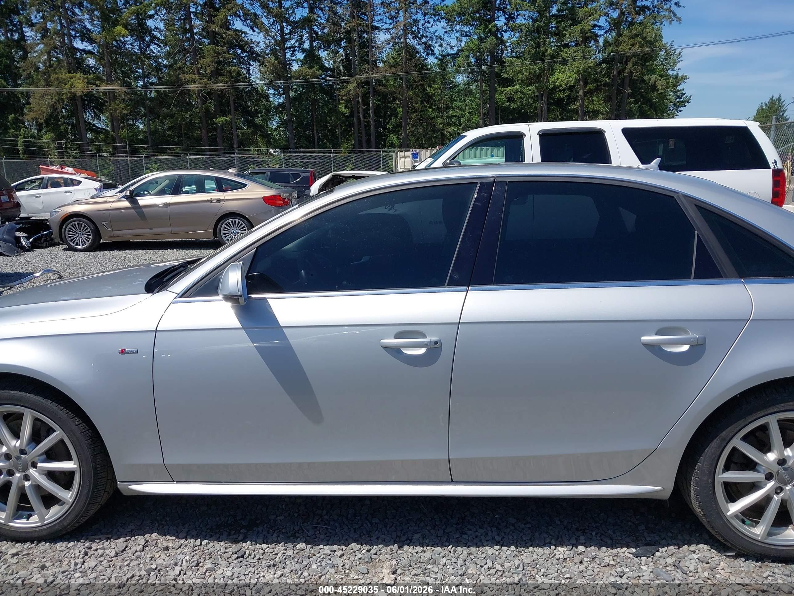2014 Audi A4 2.0t Premium Silver vin: WAUFFAFL2EA085308