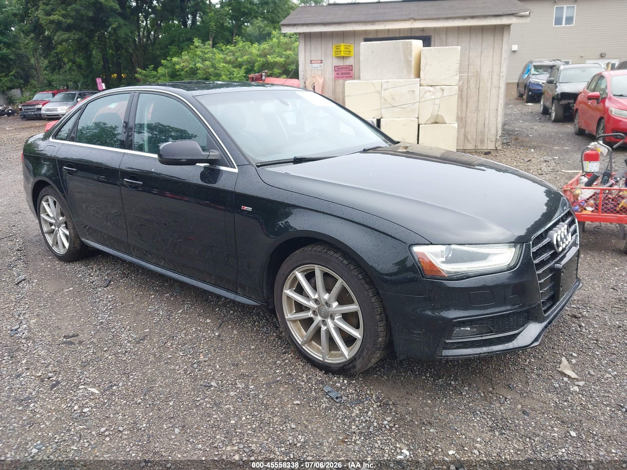 2014 Audi A4 2.0t Premium Black vin: WAUFFAFL2EN001500