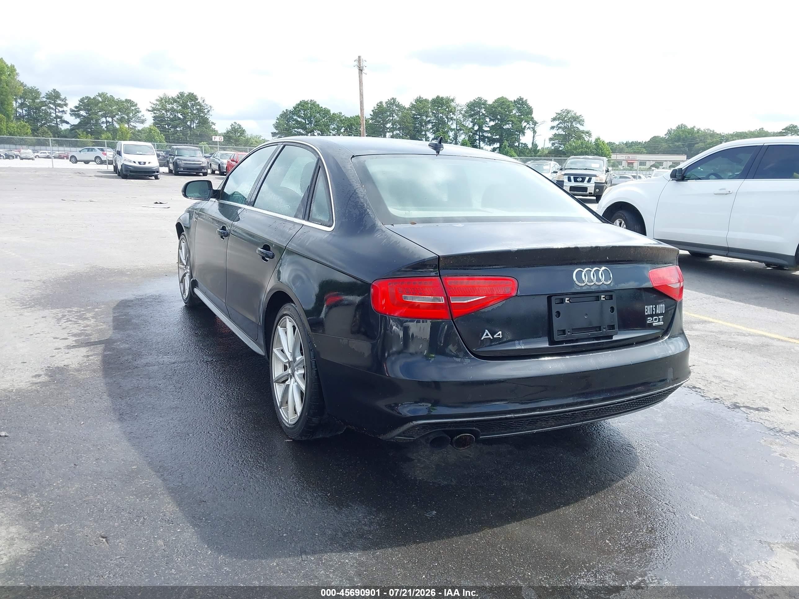 2014 Audi A4 2.0t Premium Black vin: WAUFFAFL2EN012464