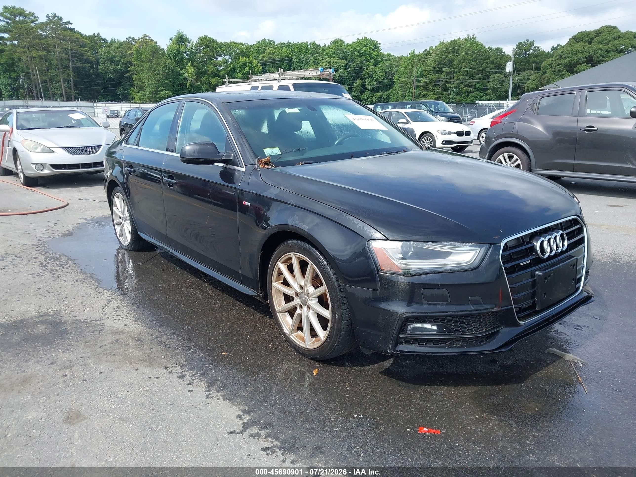 2014 Audi A4 2.0t Premium Black vin: WAUFFAFL2EN012464