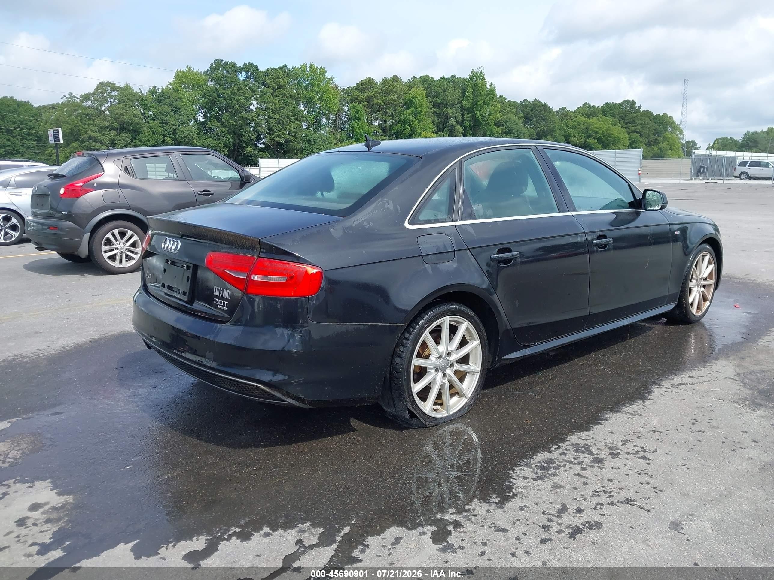2014 Audi A4 2.0t Premium Black vin: WAUFFAFL2EN012464