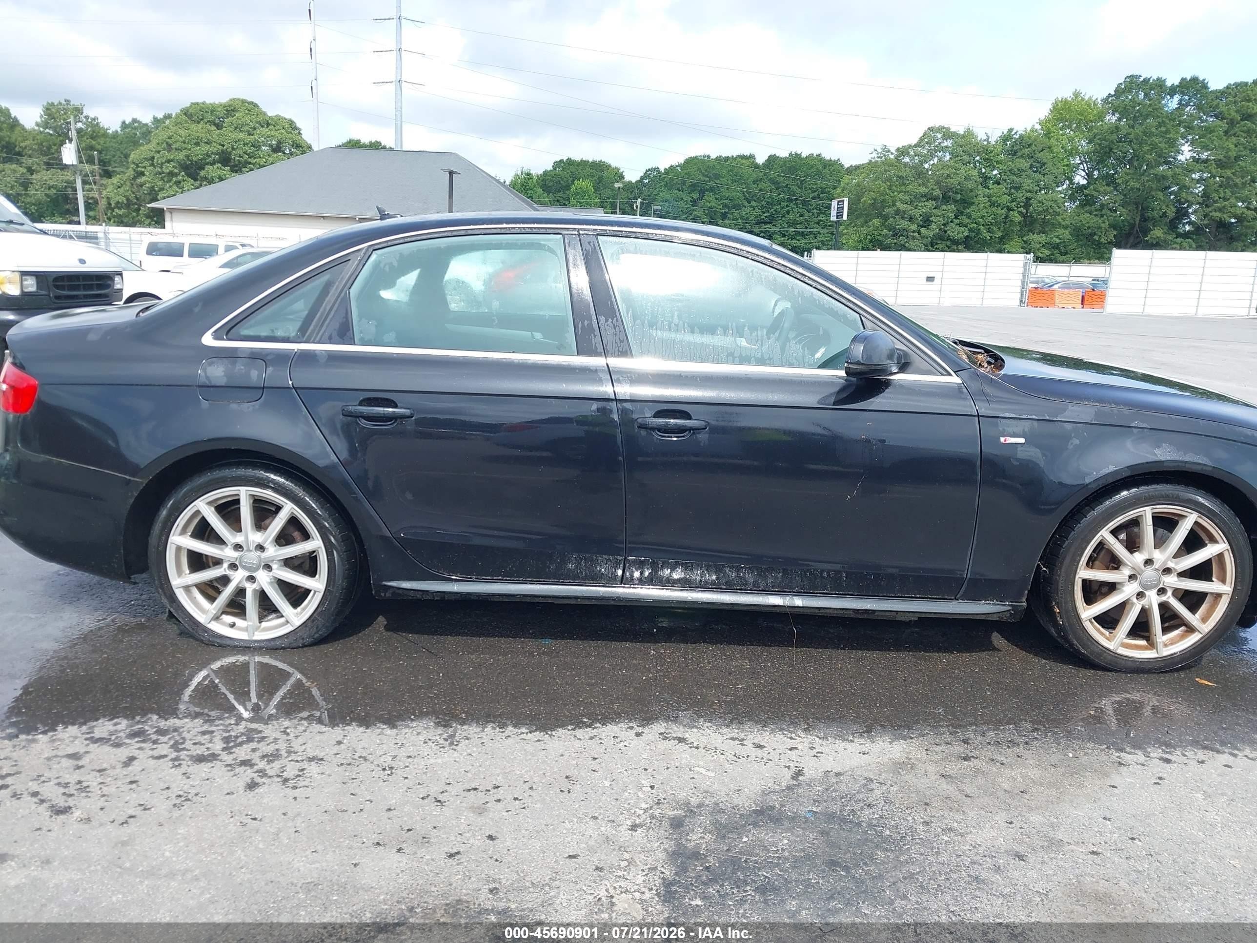 2014 Audi A4 2.0t Premium Black vin: WAUFFAFL2EN012464