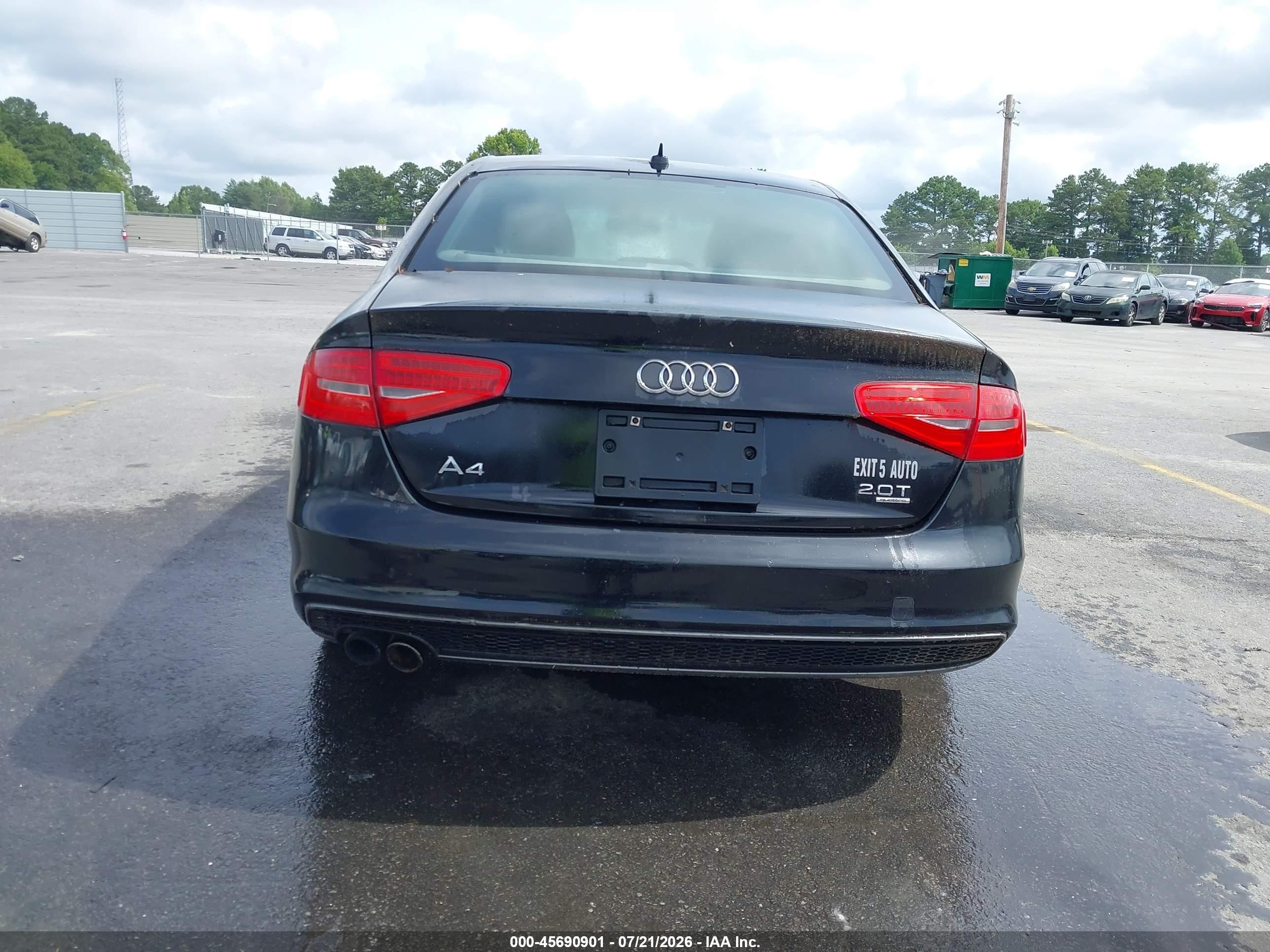 2014 Audi A4 2.0t Premium Black vin: WAUFFAFL2EN012464