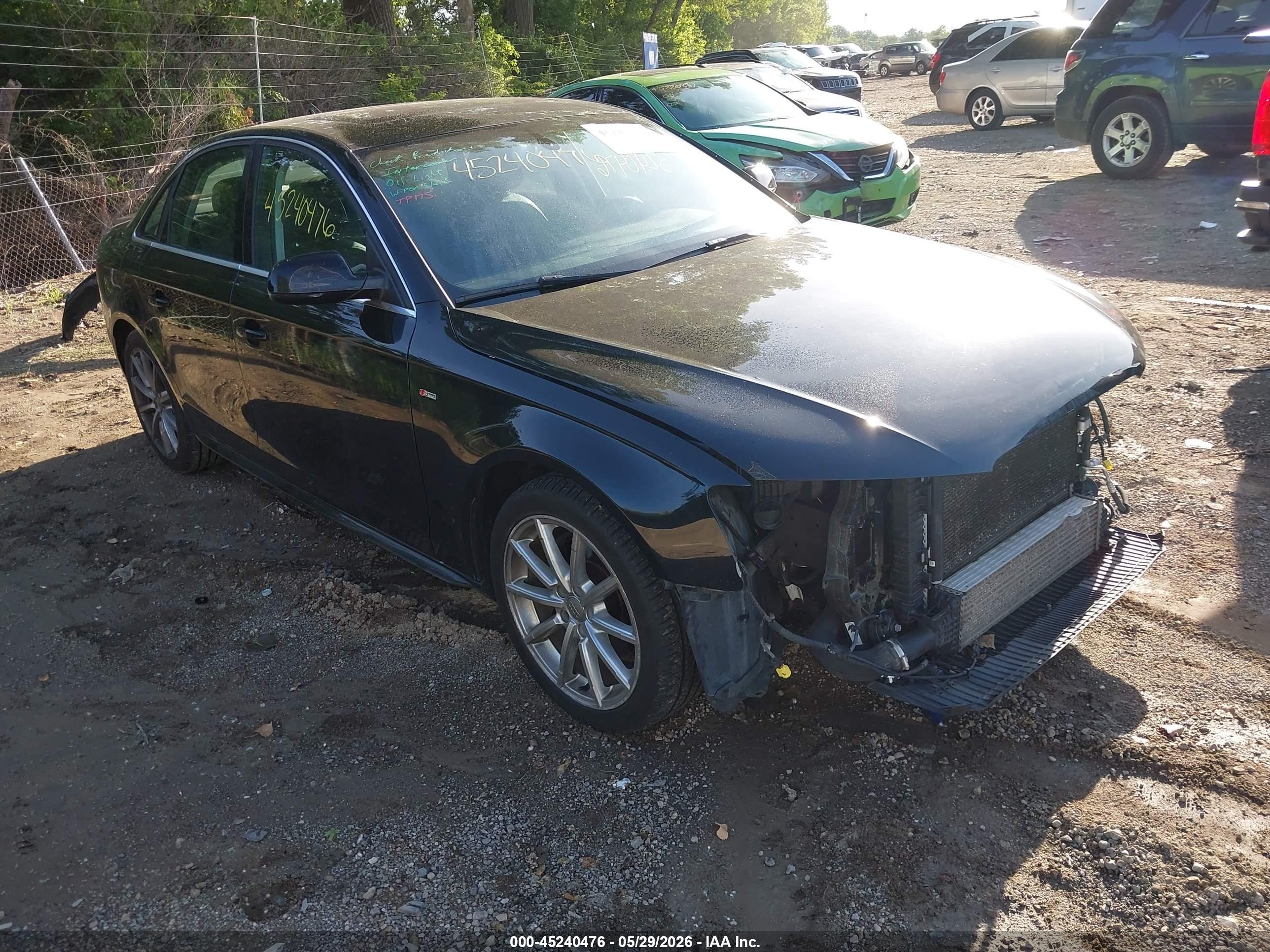 2014 Audi A4 2.0t Premium Black vin: WAUFFAFL2EN037378