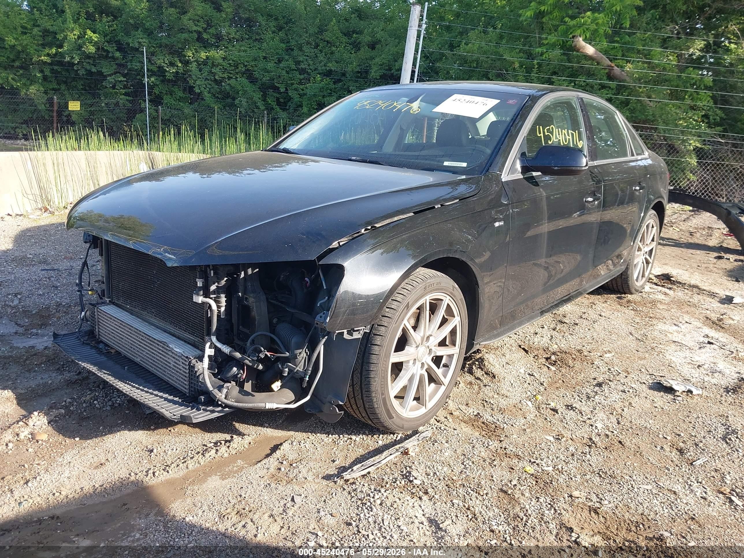 2014 Audi A4 2.0t Premium Black vin: WAUFFAFL2EN037378