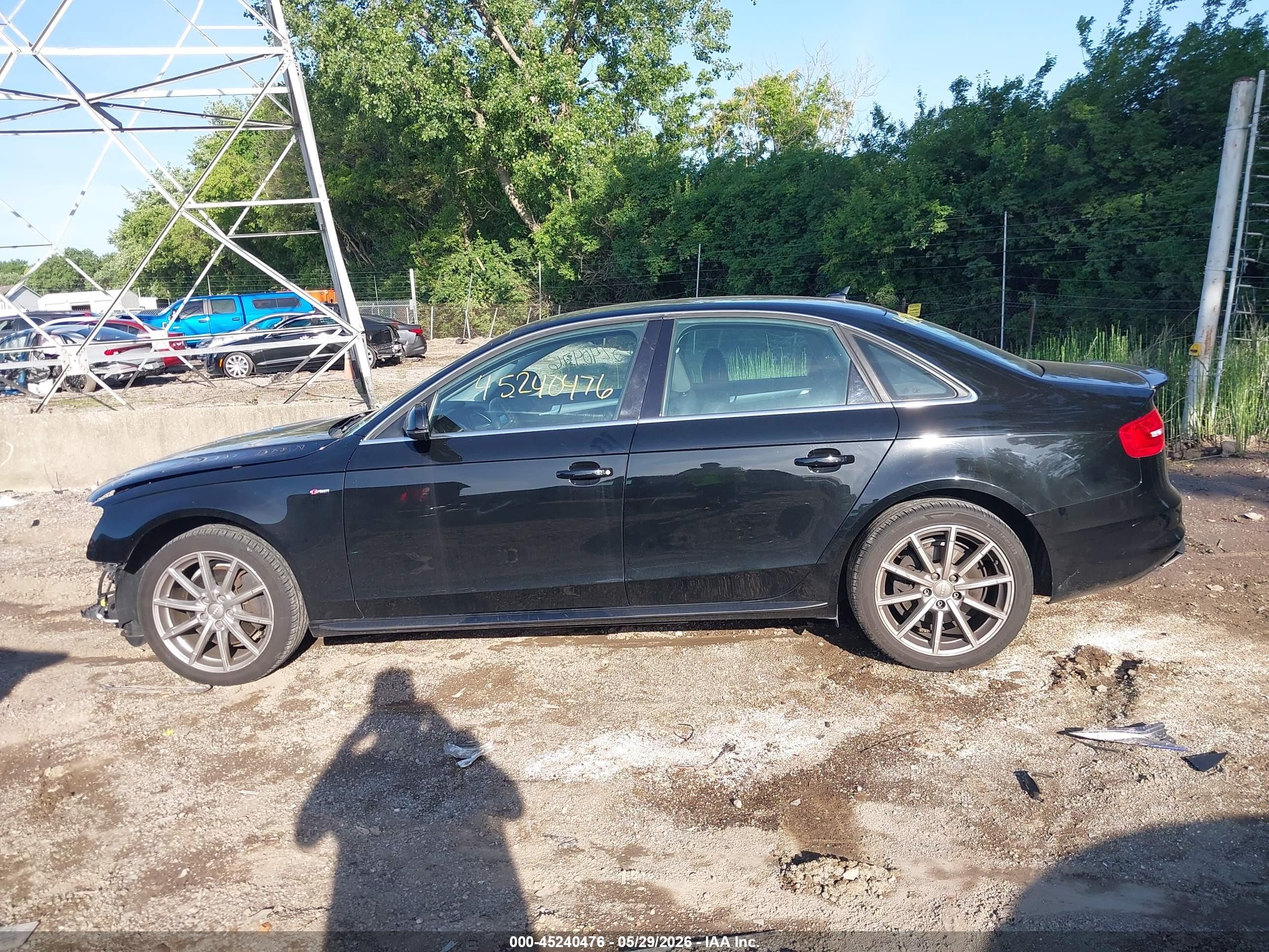 2014 Audi A4 2.0t Premium Black vin: WAUFFAFL2EN037378