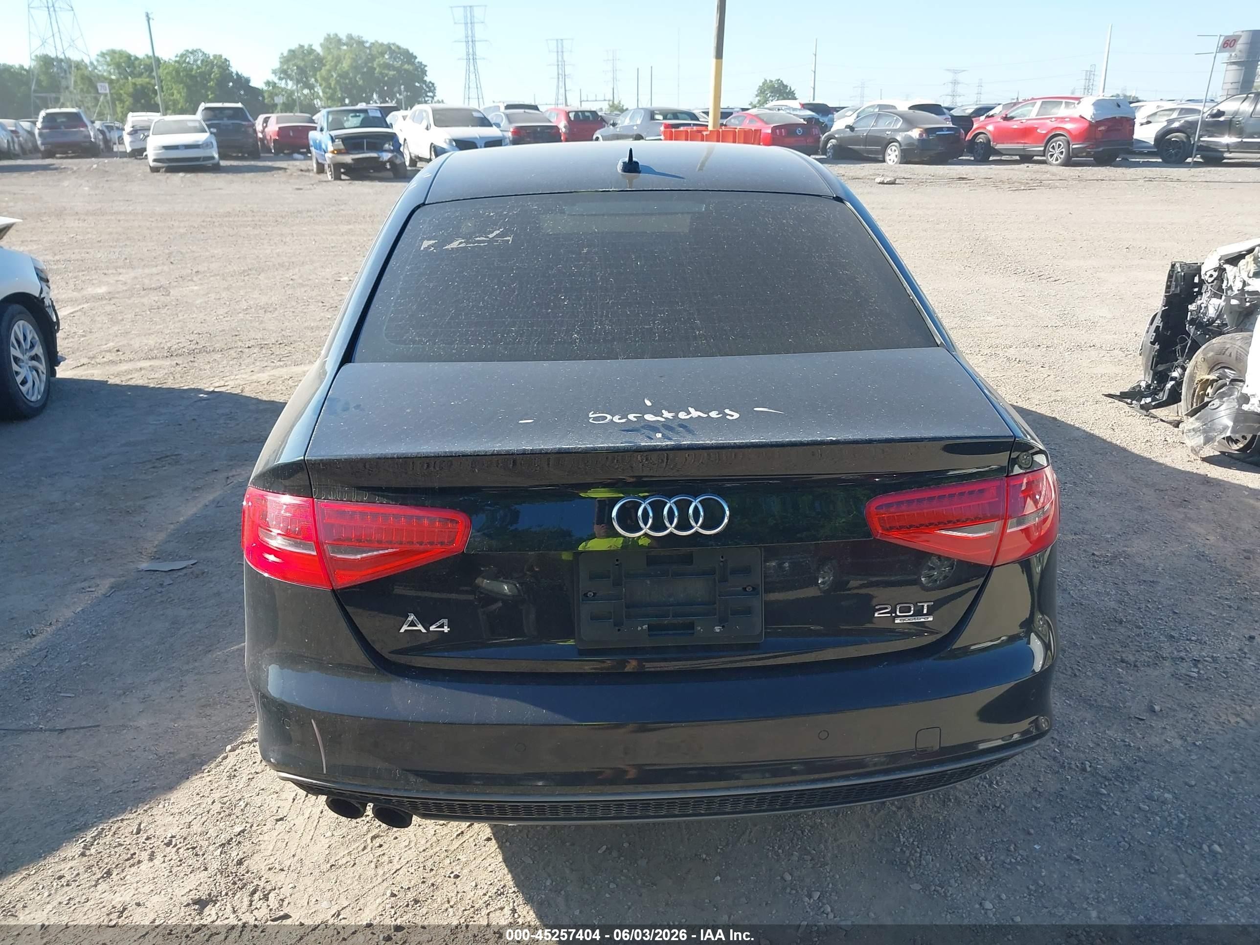 2015 Audi A4 2.0t Premium Black vin: WAUFFAFL2FN003426