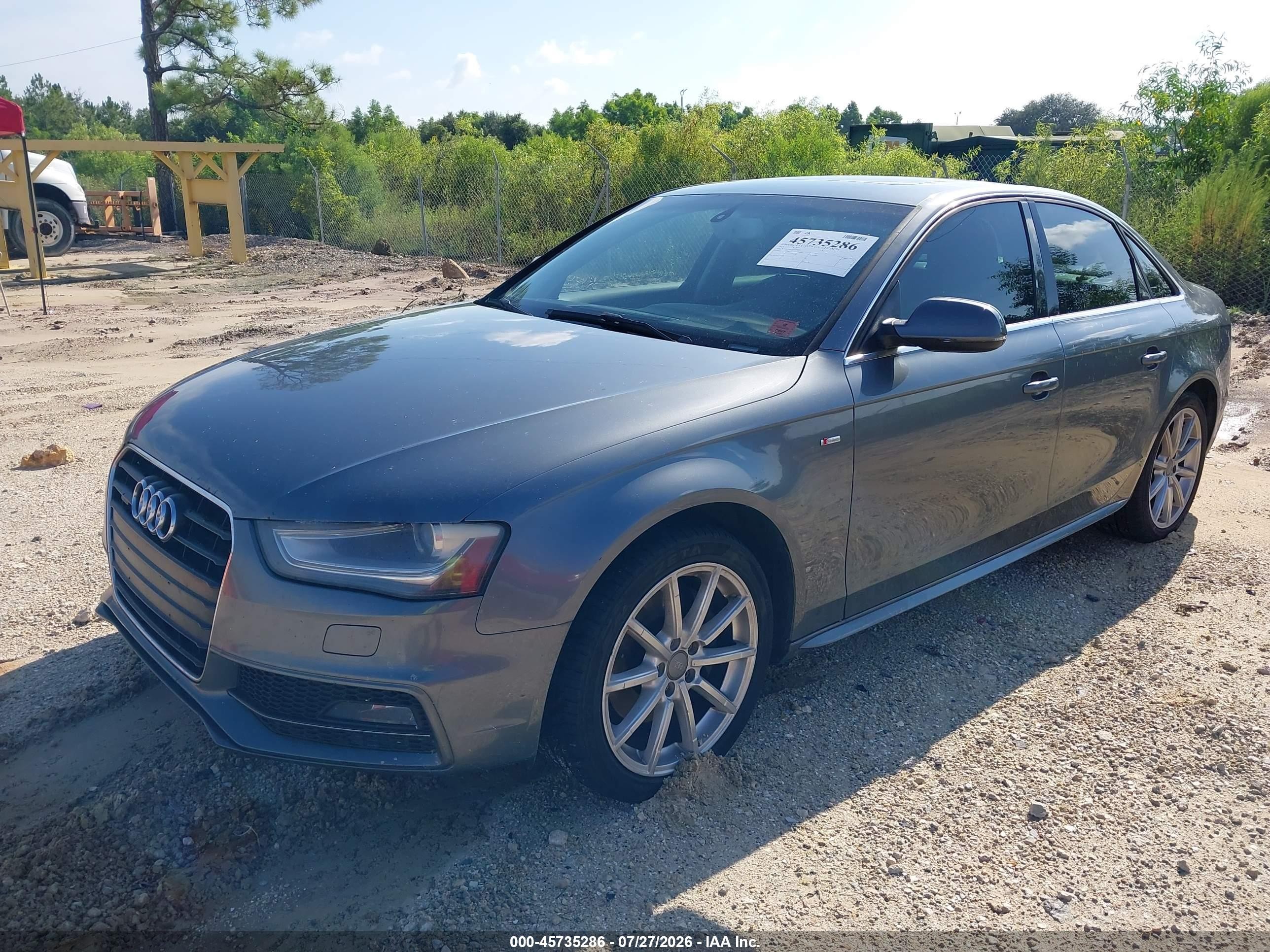 2015 Audi A4 2.0t Premium Gray vin: WAUFFAFL2FN037673